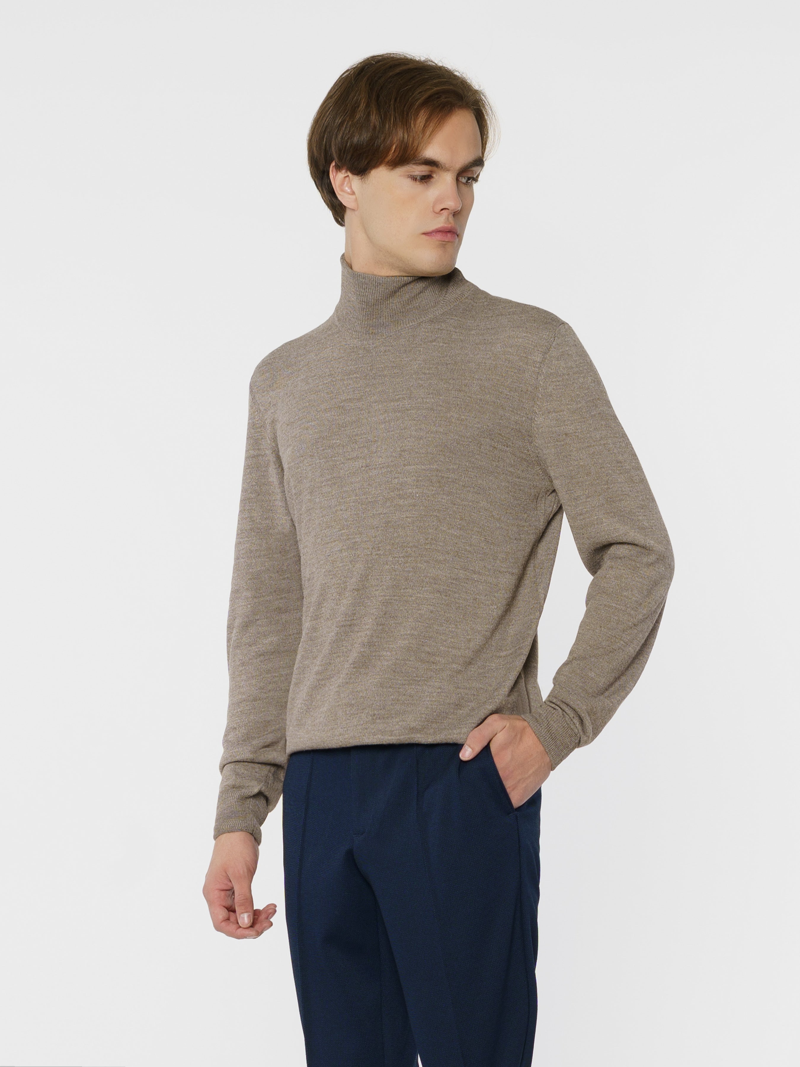 Mens Beige Sweater CA1M10.09.16