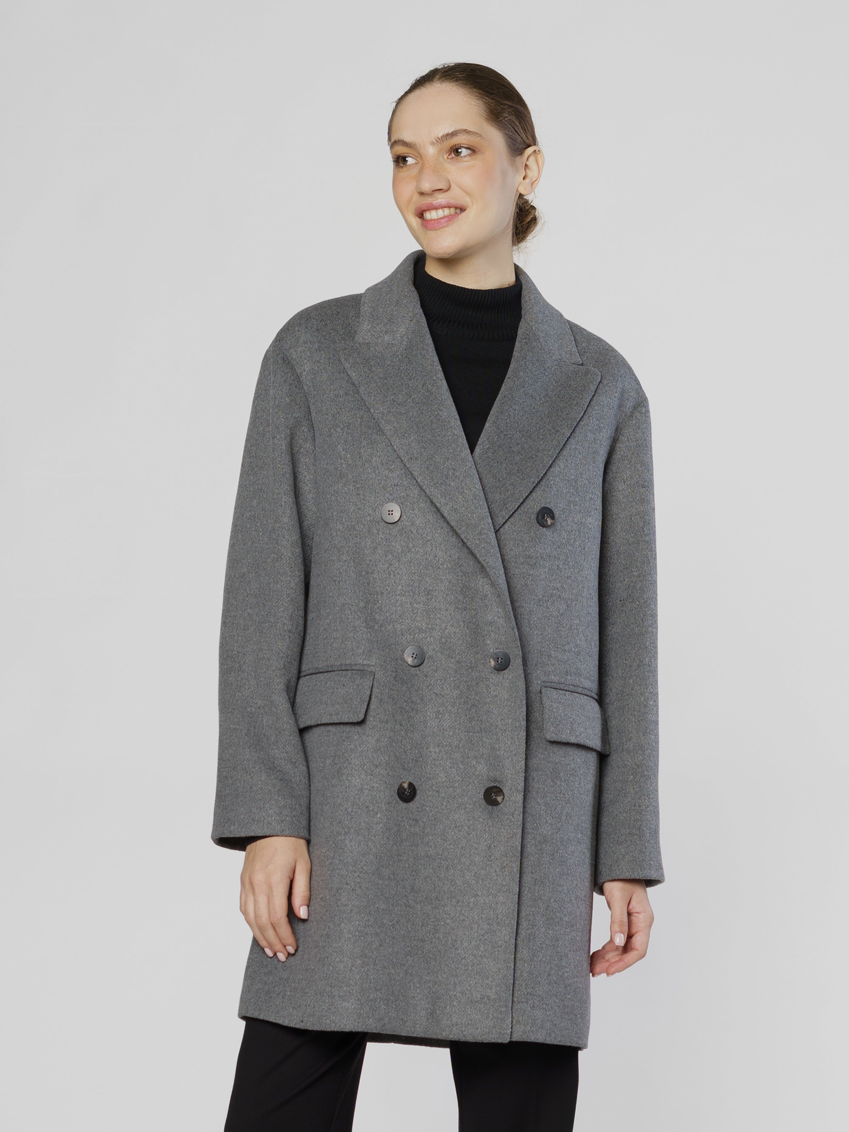 Women's Gray Double Breasted CA1W07.04.12