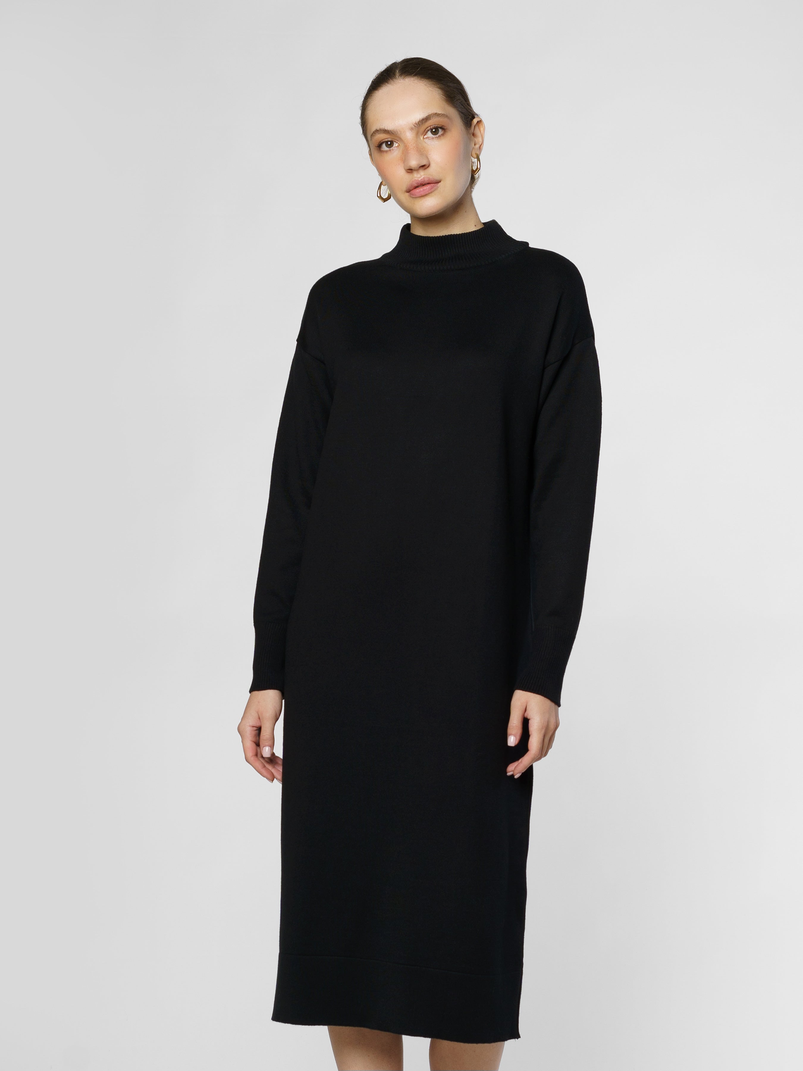 Women's Black Midi Dress CA1W22.10.02