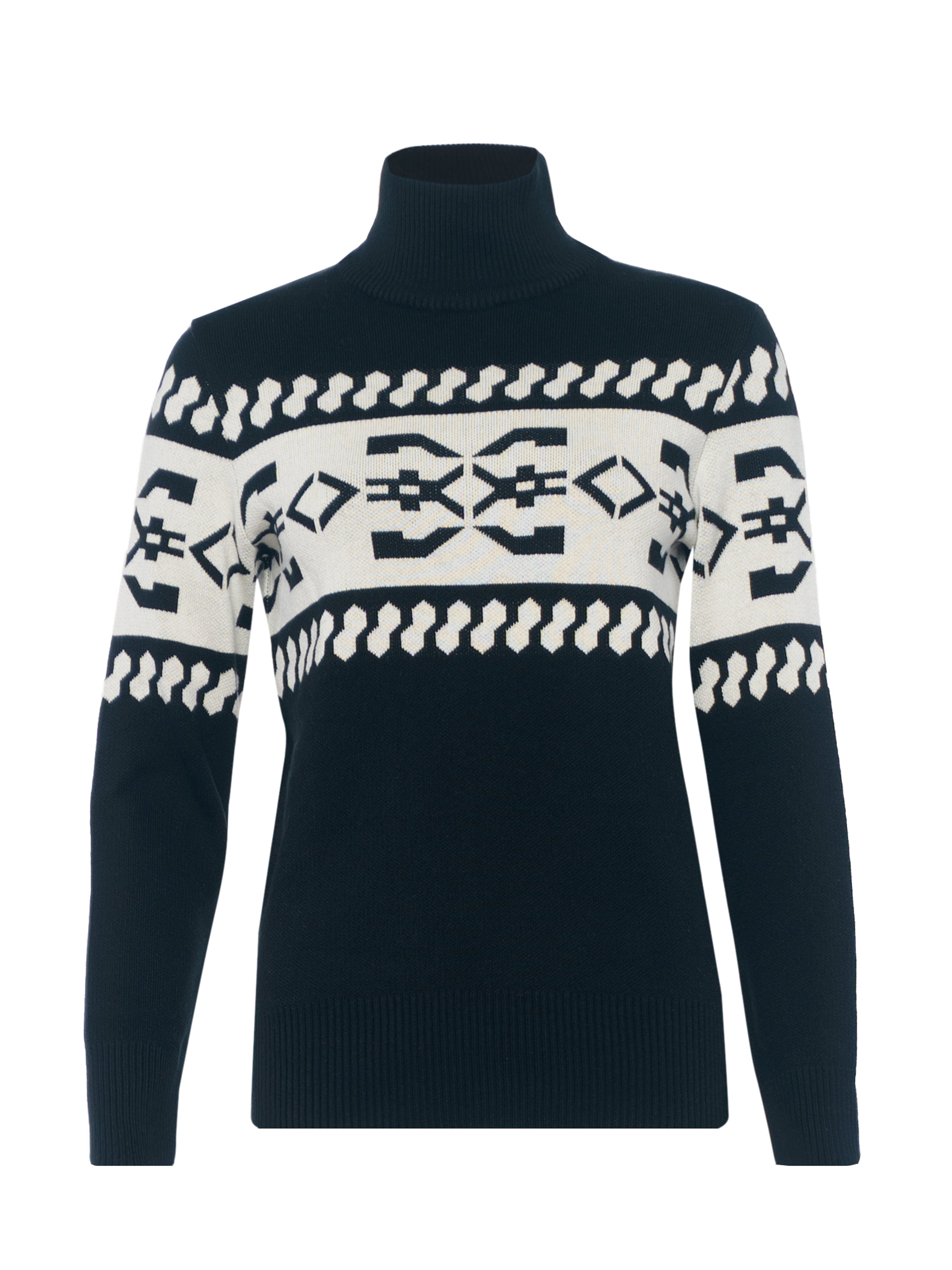 Women's Black Turtleneck Sweater CA1FW10.12.03