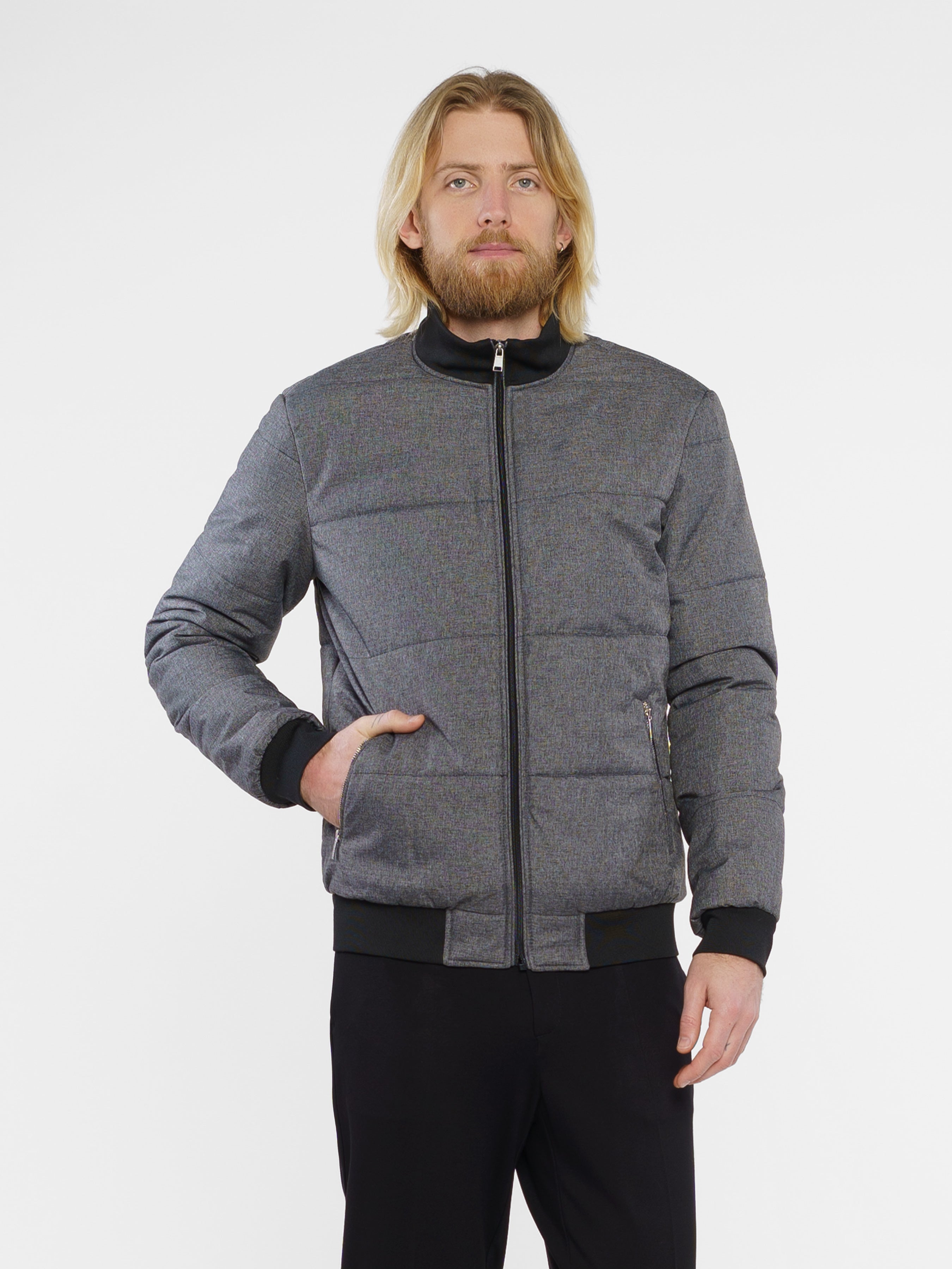 Water Repellent Mens Grey Jacket CA1M08.20.12