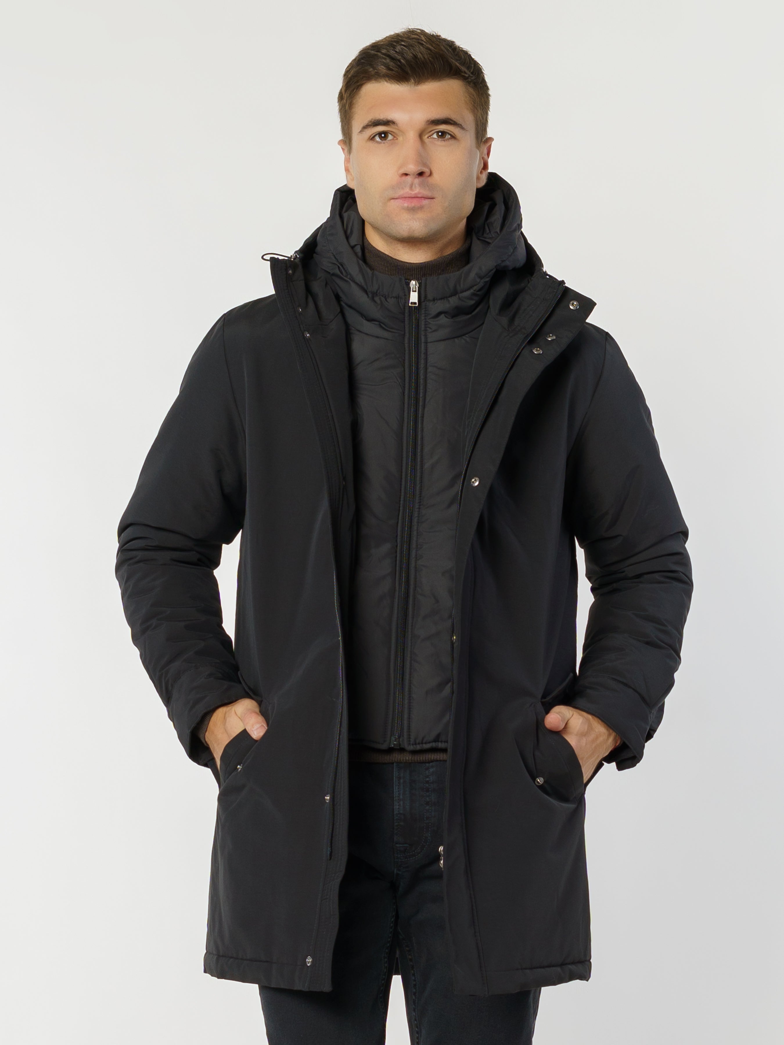 Waterproof Mens Black Winter Jacket  CA1M08.15.02