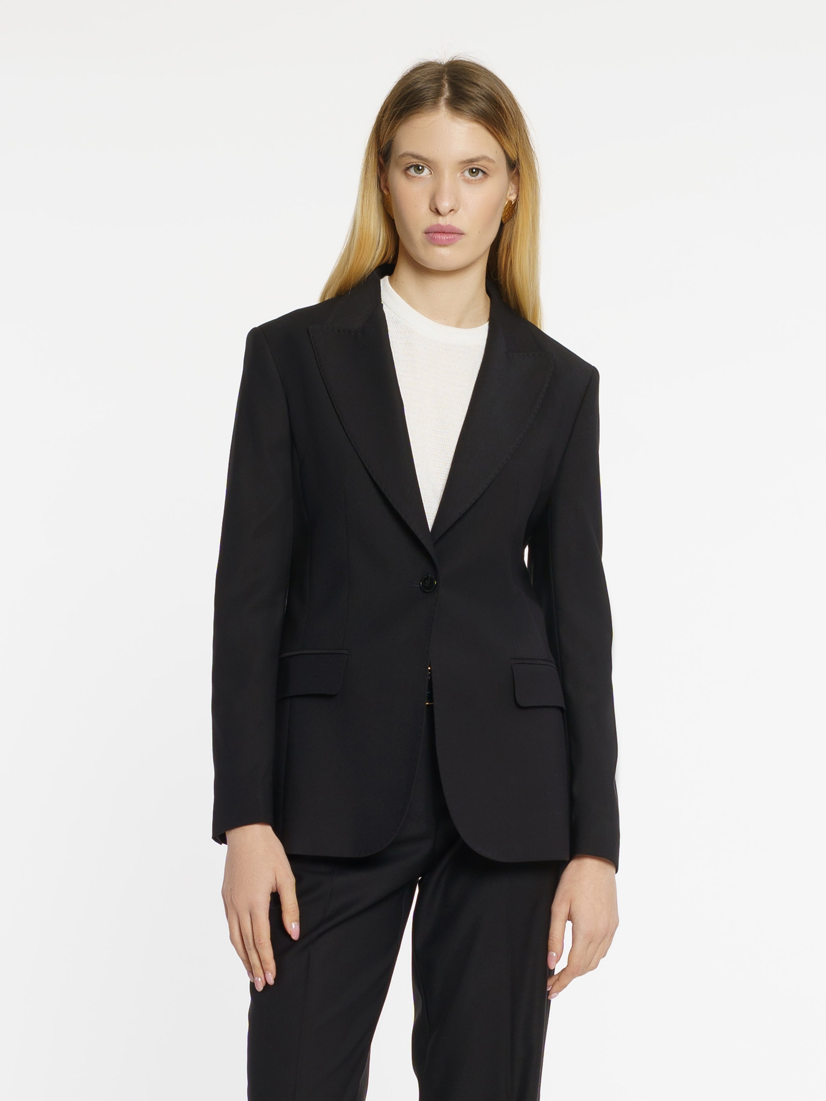 Women's Black Semi-Fitting Jacket CA1W02.01.02