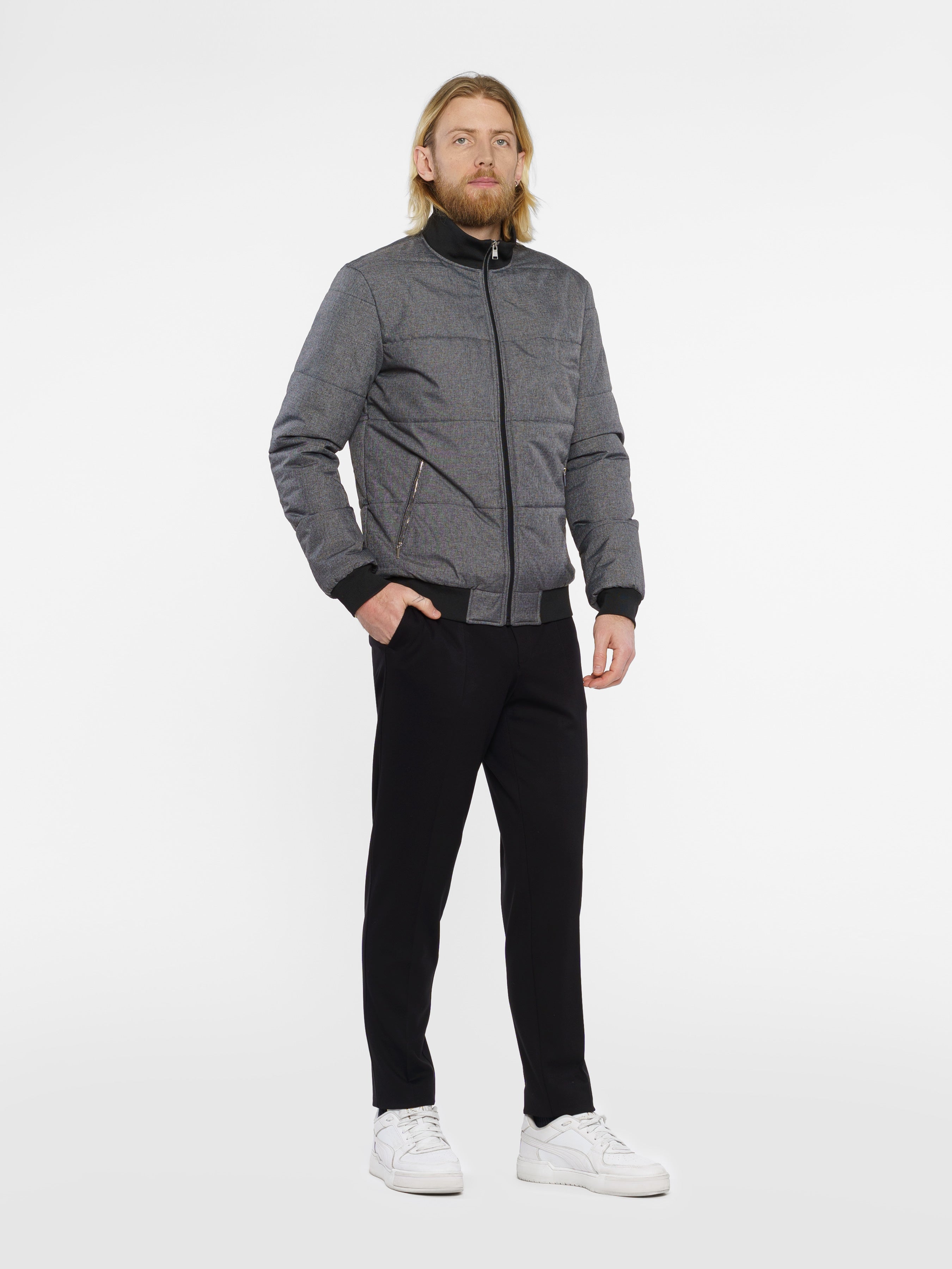 Water Repellent Mens Grey Jacket CA1M08.20.12