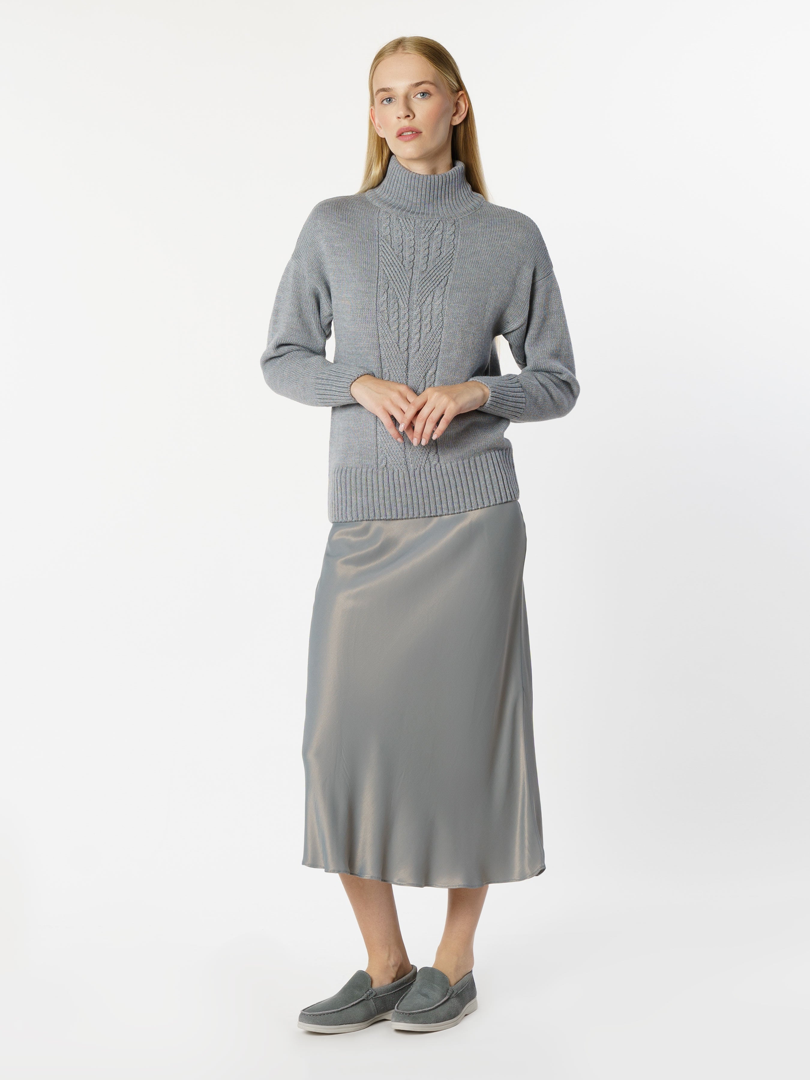 Women's Gray Sweater CA1W10.26.11