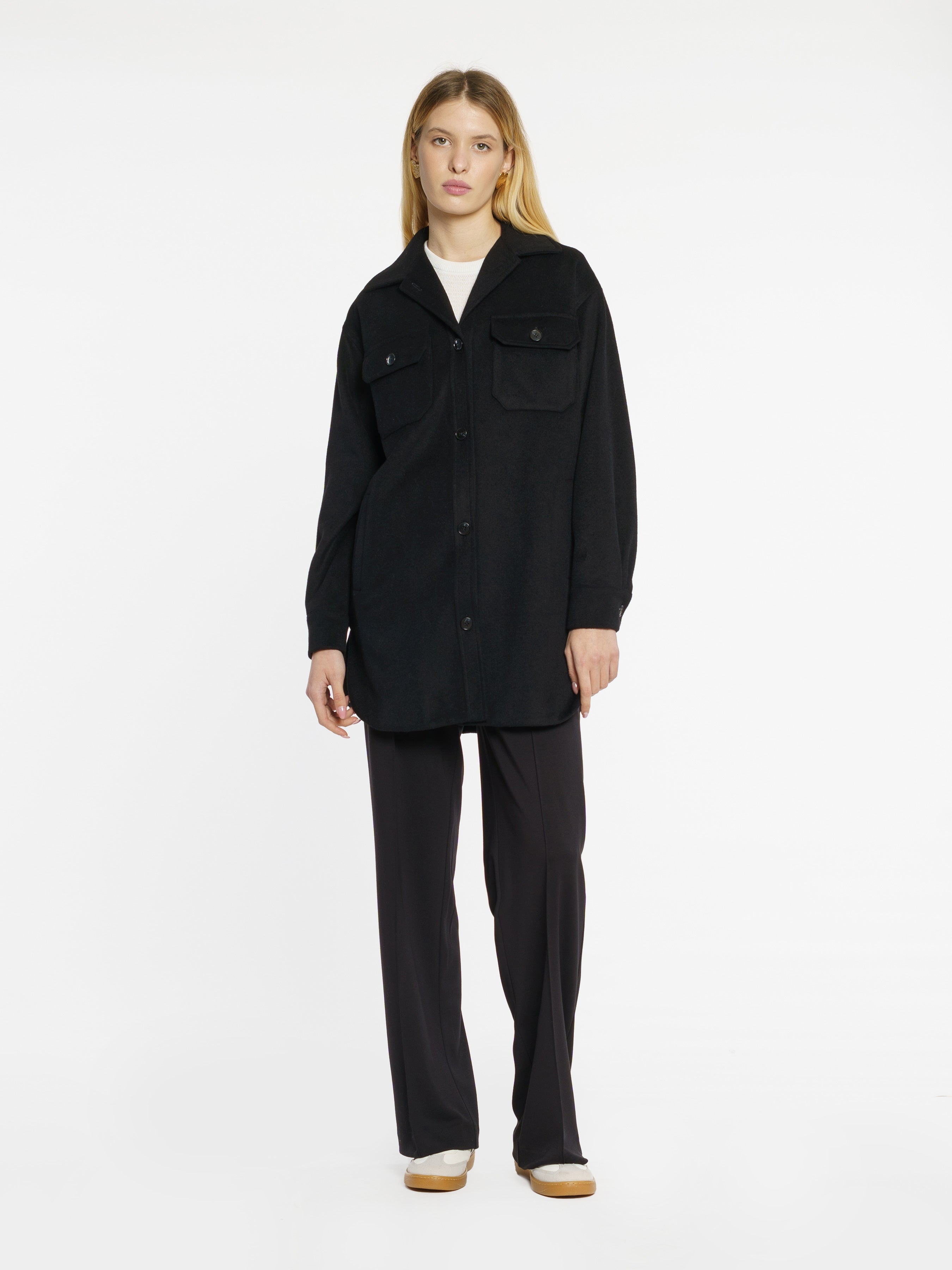 Women's Black Wool Jacket CA1W08.05.02