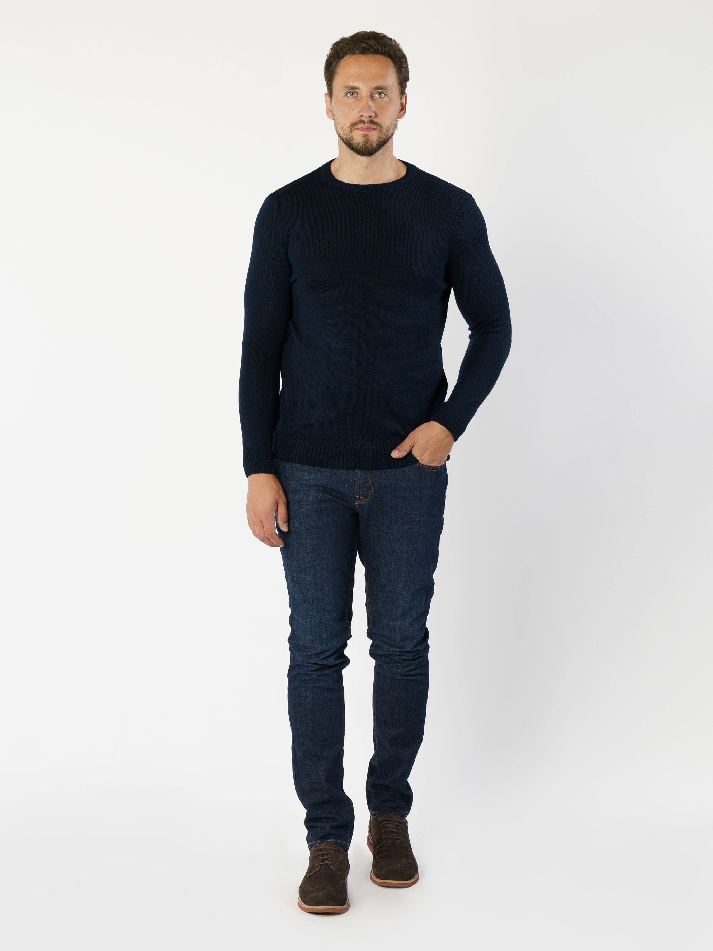 Blue Mens Sweater CA1M10.50.09