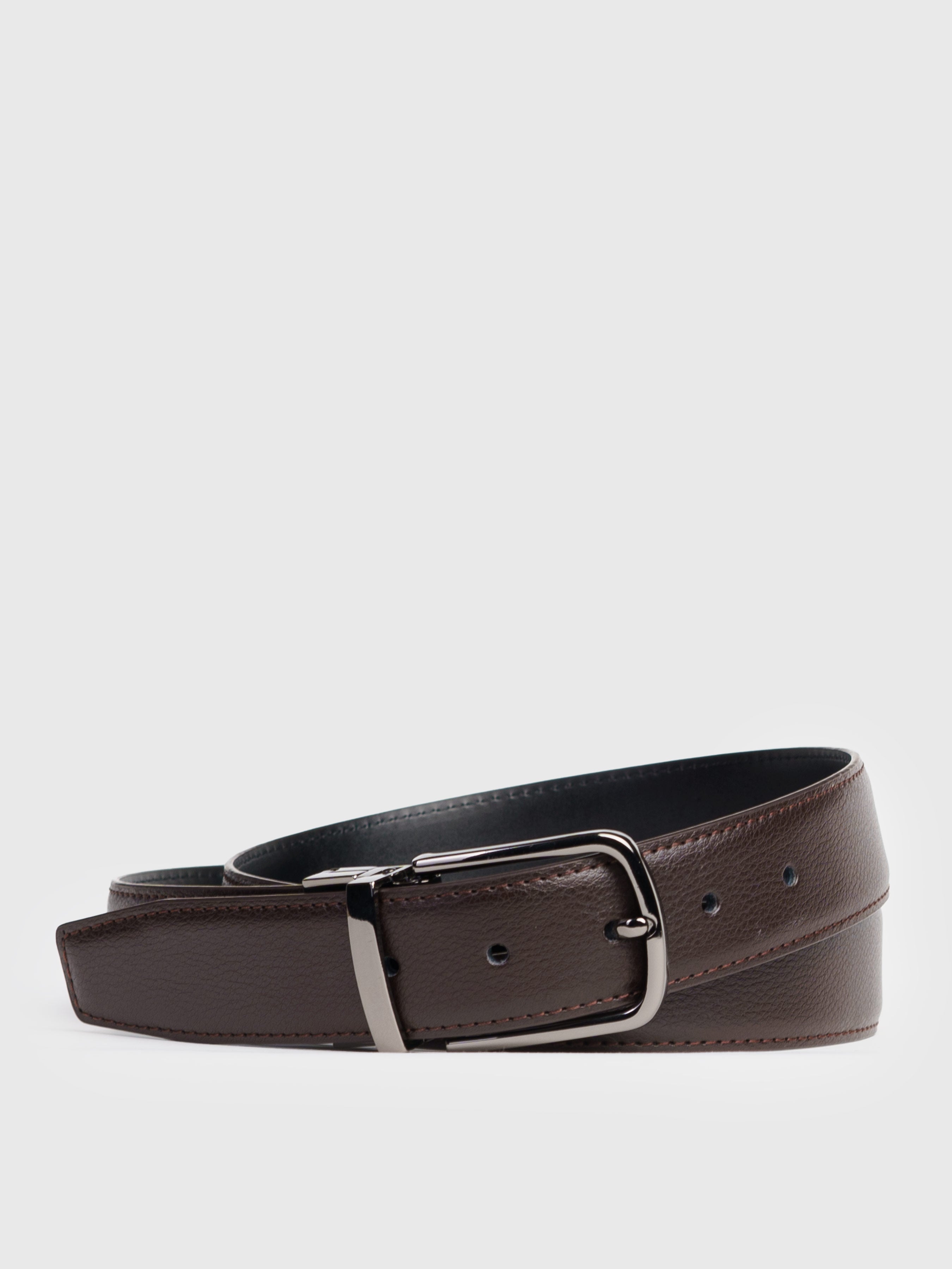 Brown Leather Men's Belt CA1M06.07.38