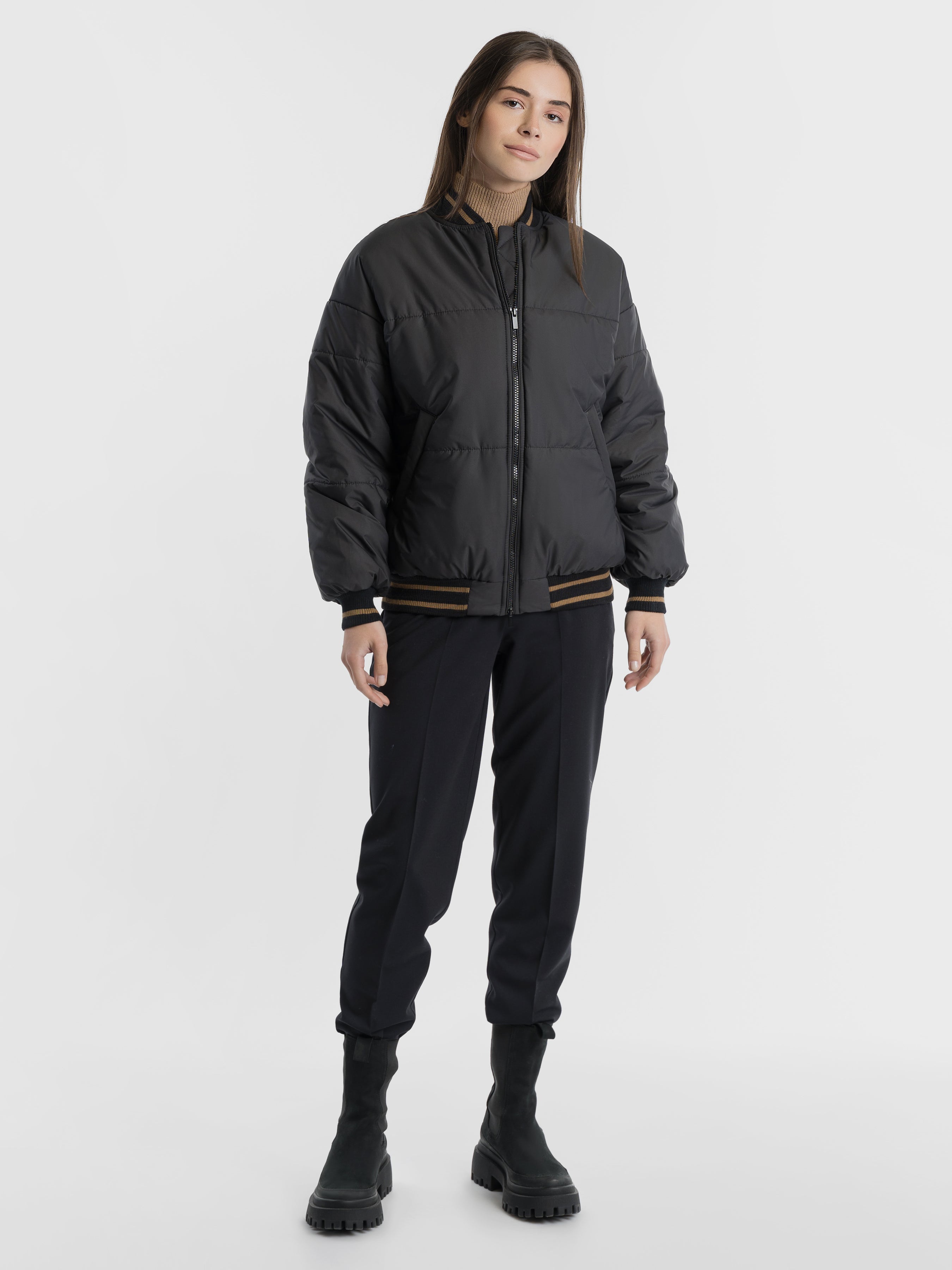 Amorakin Black Women's Short jacket CA1W08.09.02