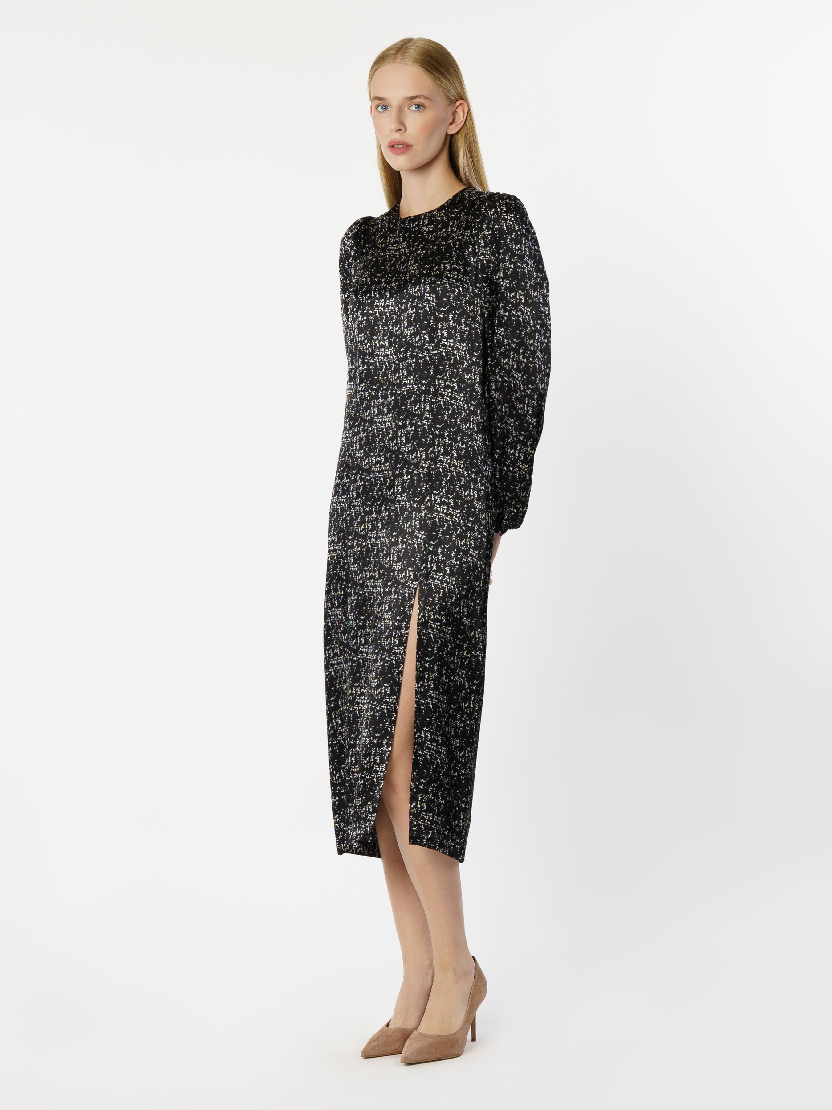 Silky Black Dress CA1W22.13.03