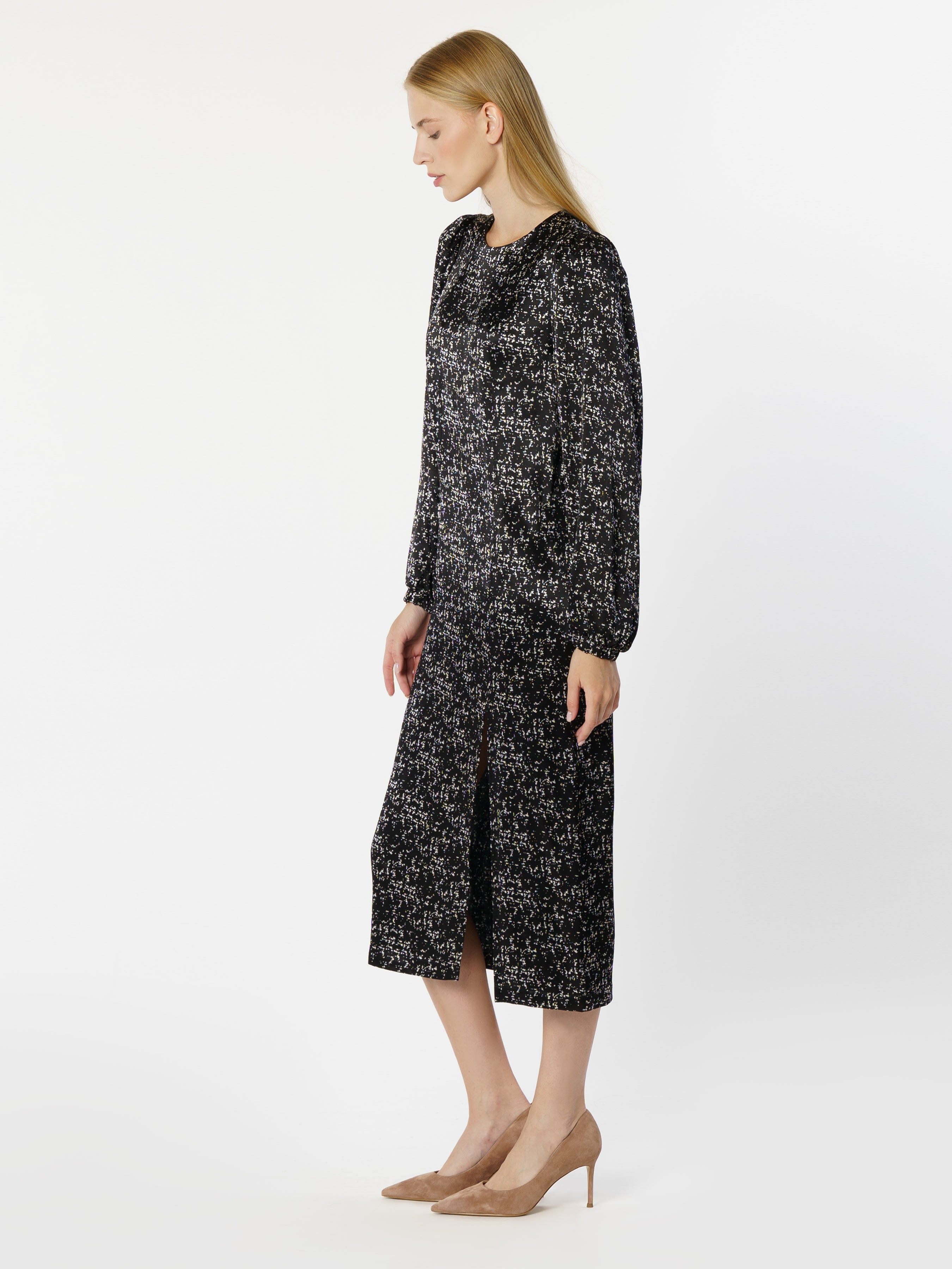 Silky Black Dress CA1W22.13.03