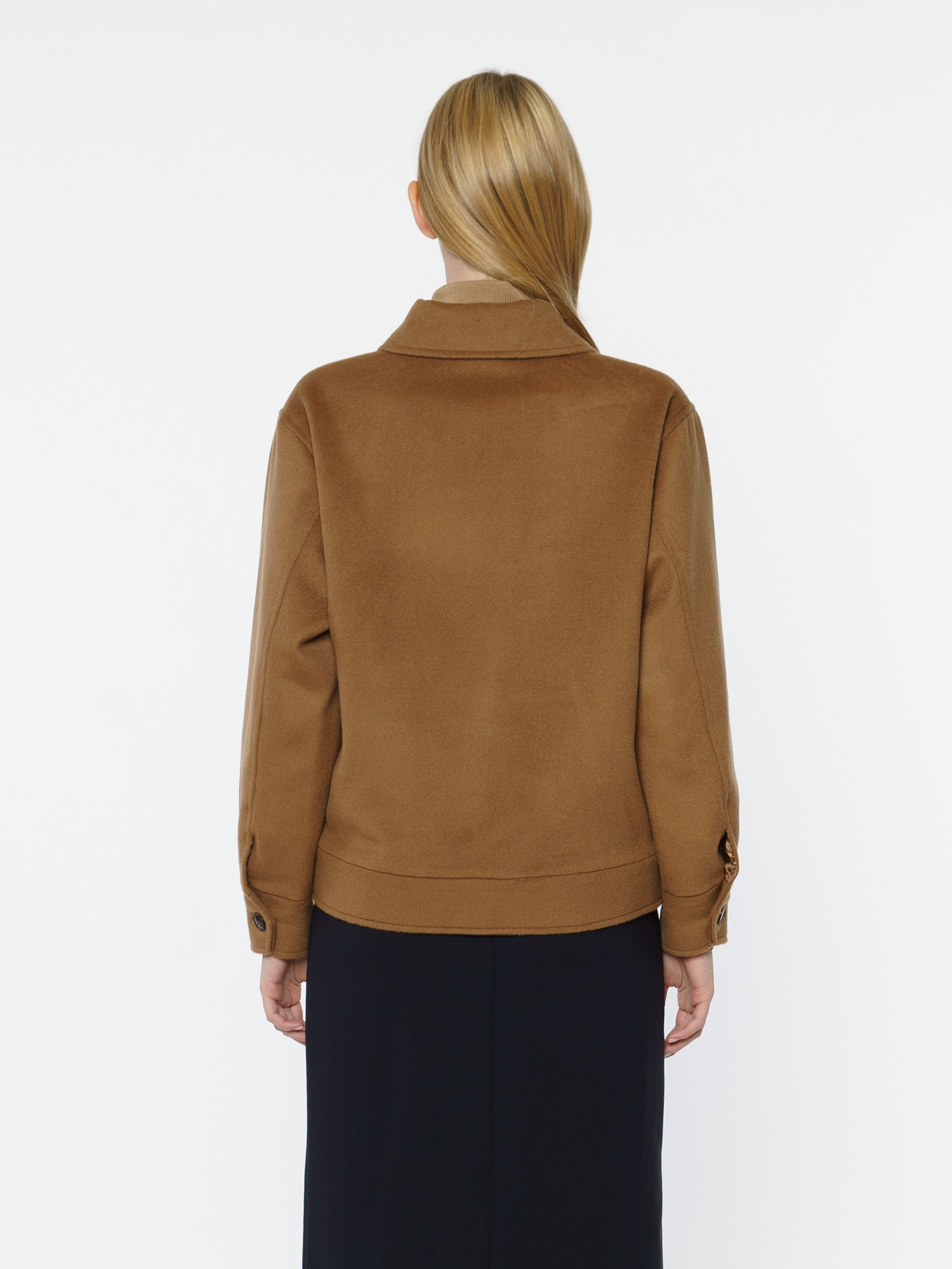 Womens Beige Wool Jacket