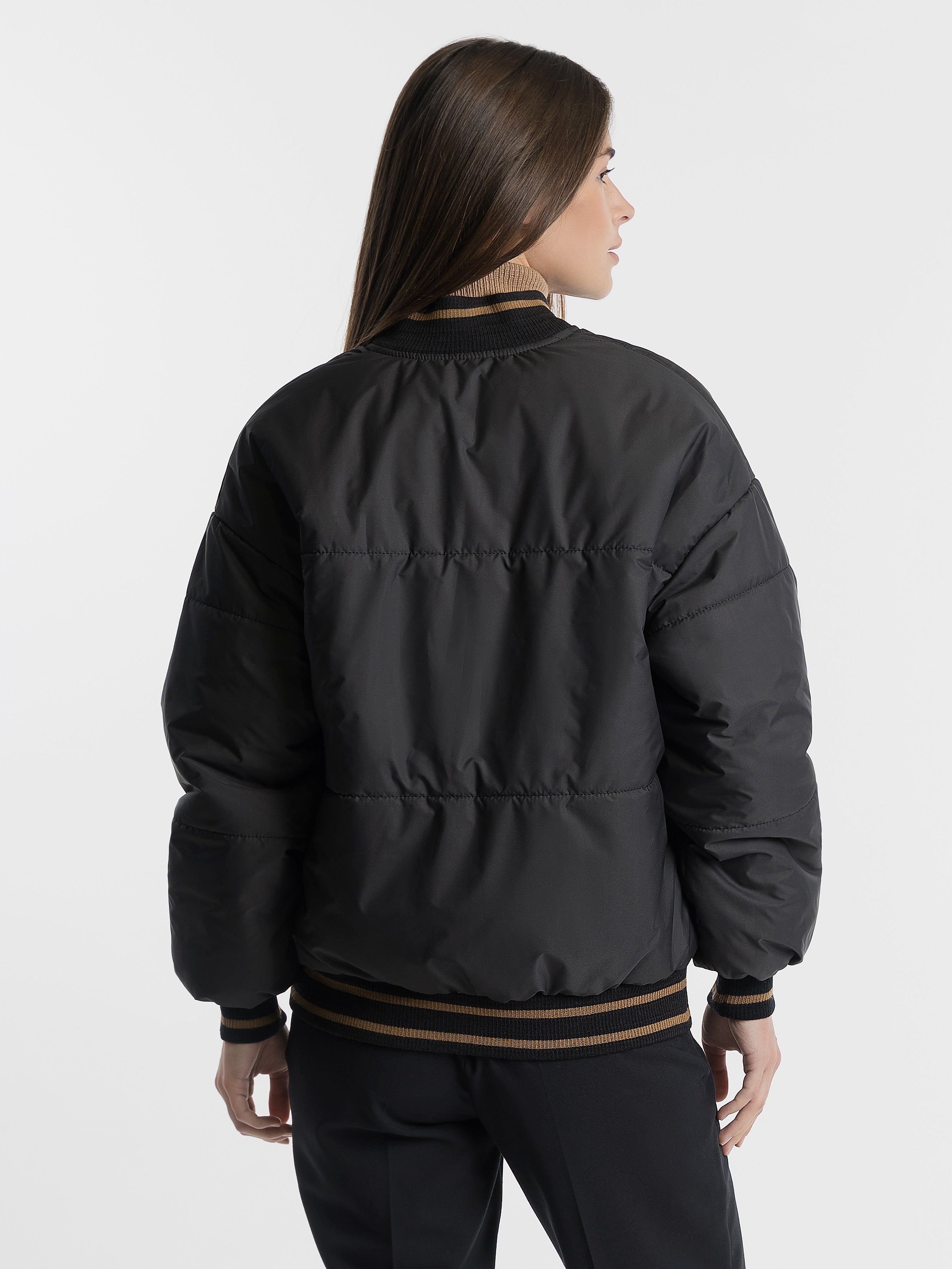 Amorakin Black Women's Short jacket CA1W08.09.02