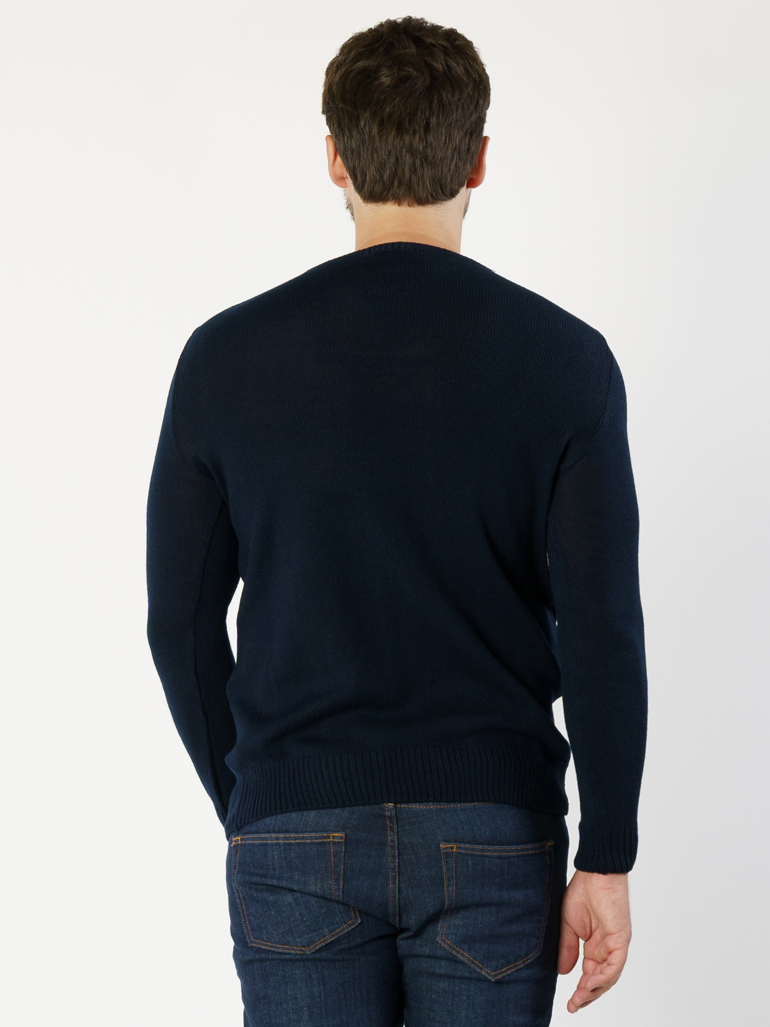 Blue Mens Sweater CA1M10.50.09
