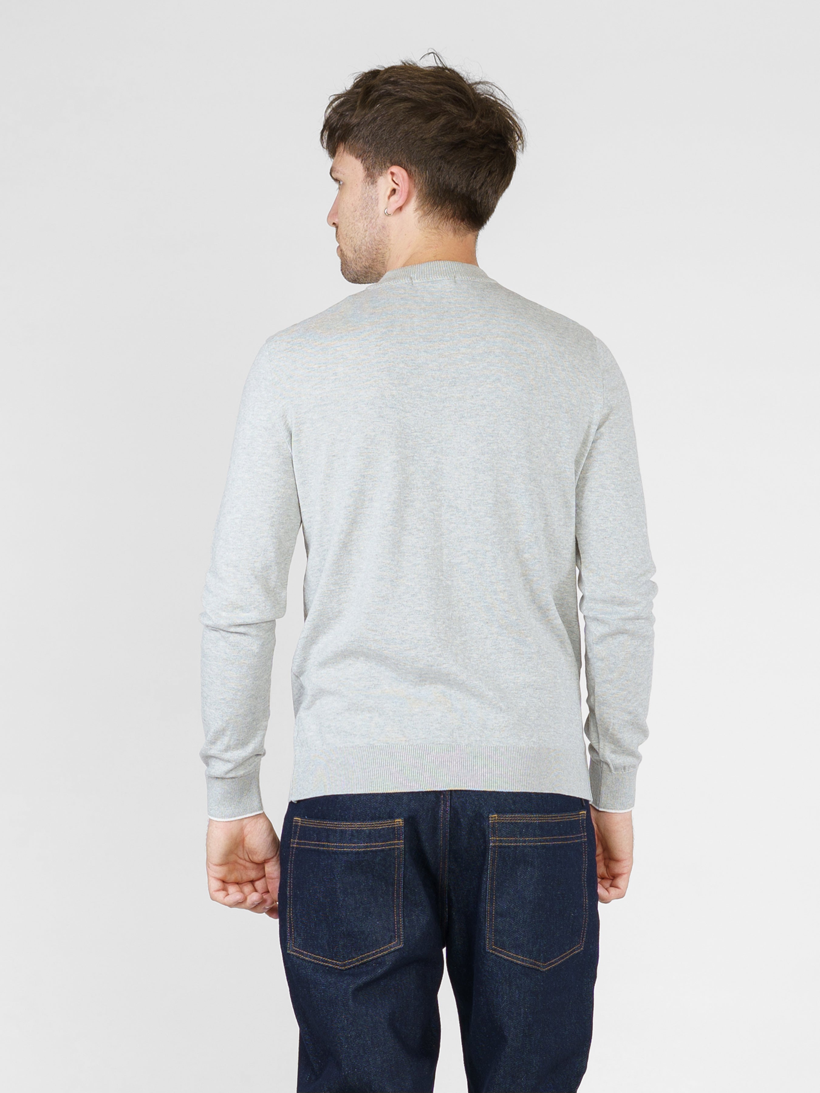 Men's Grey Crew Neck Jumper CA1M10.01.12