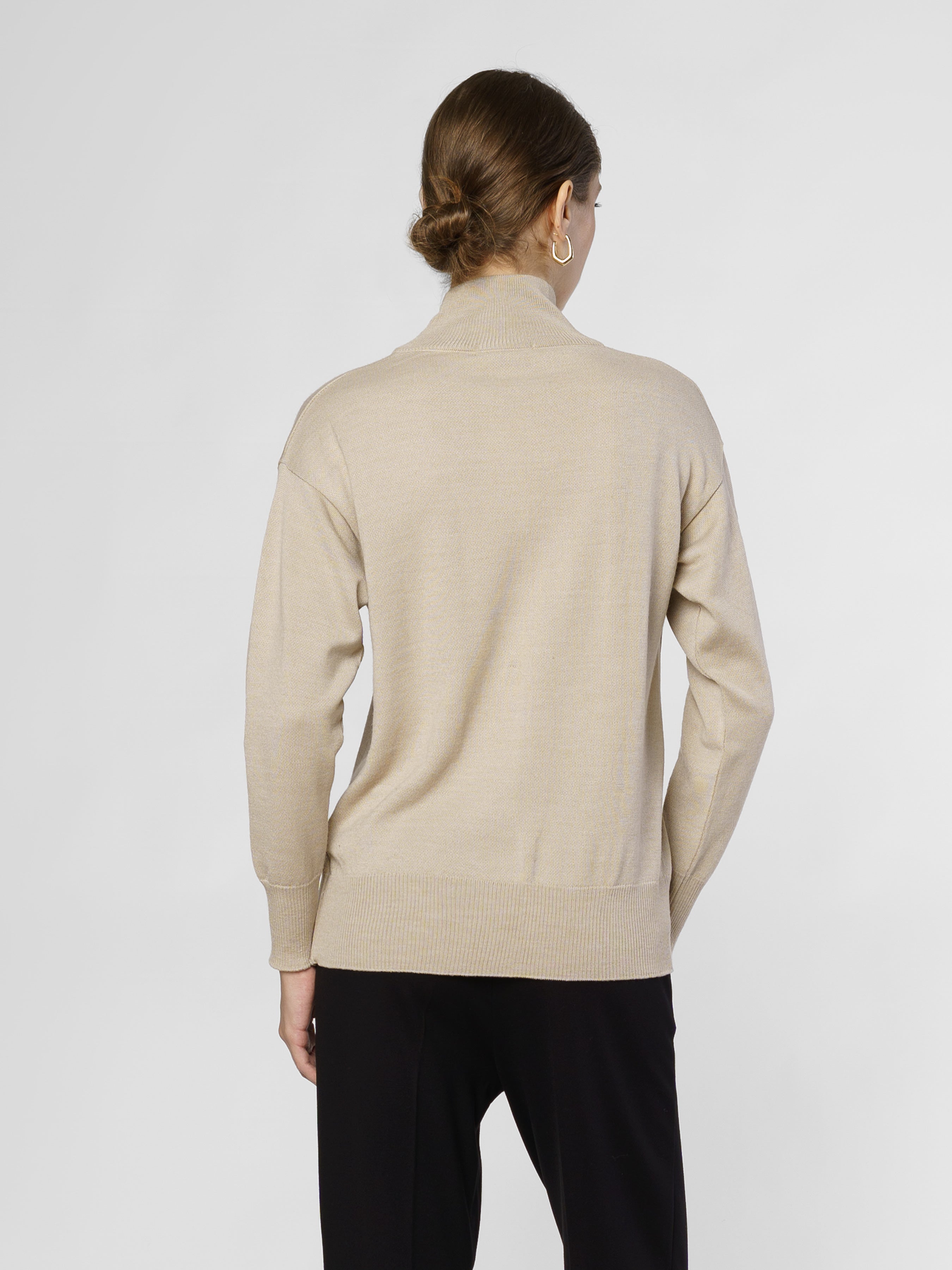 Women's Beige Sweater CA1W10.21.16