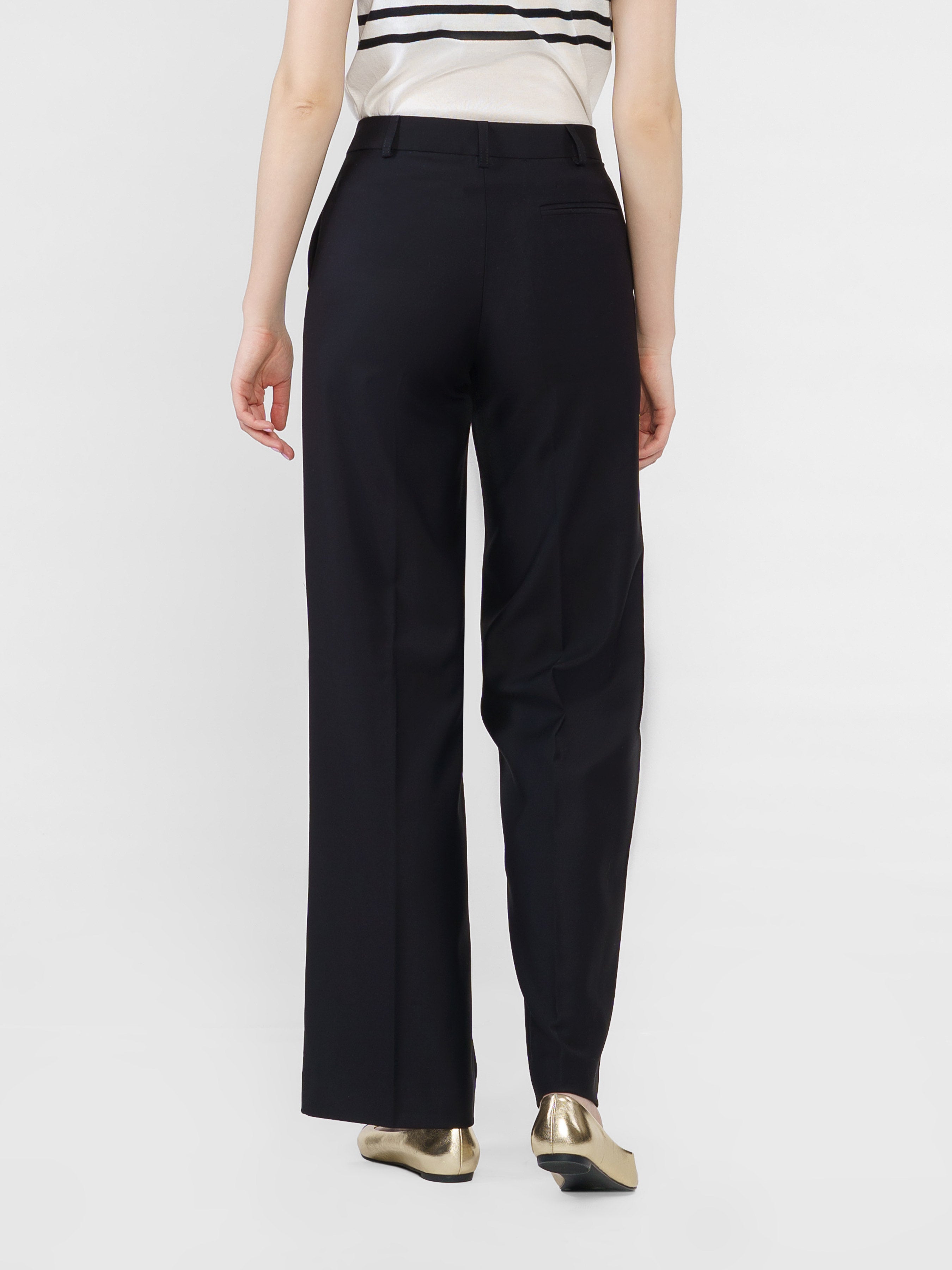 Women's Black Flare Pants CA1W01.01.02