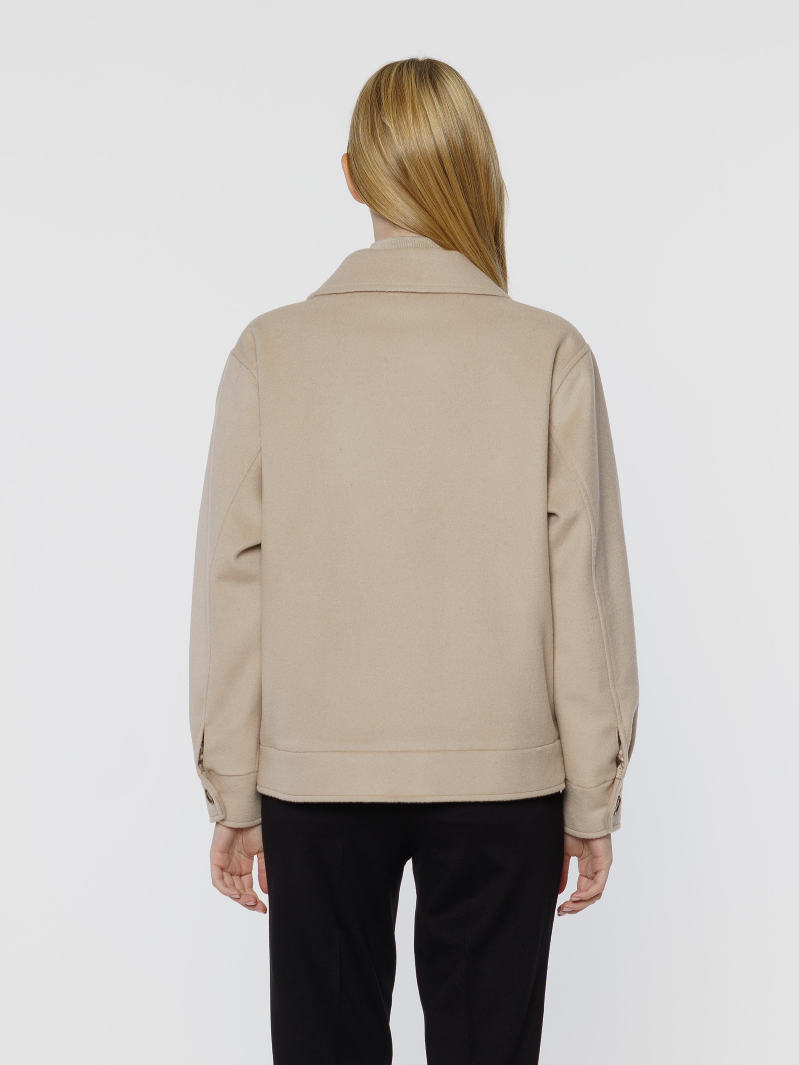 Women's Beige Wool Jacket CA1W08.03.16