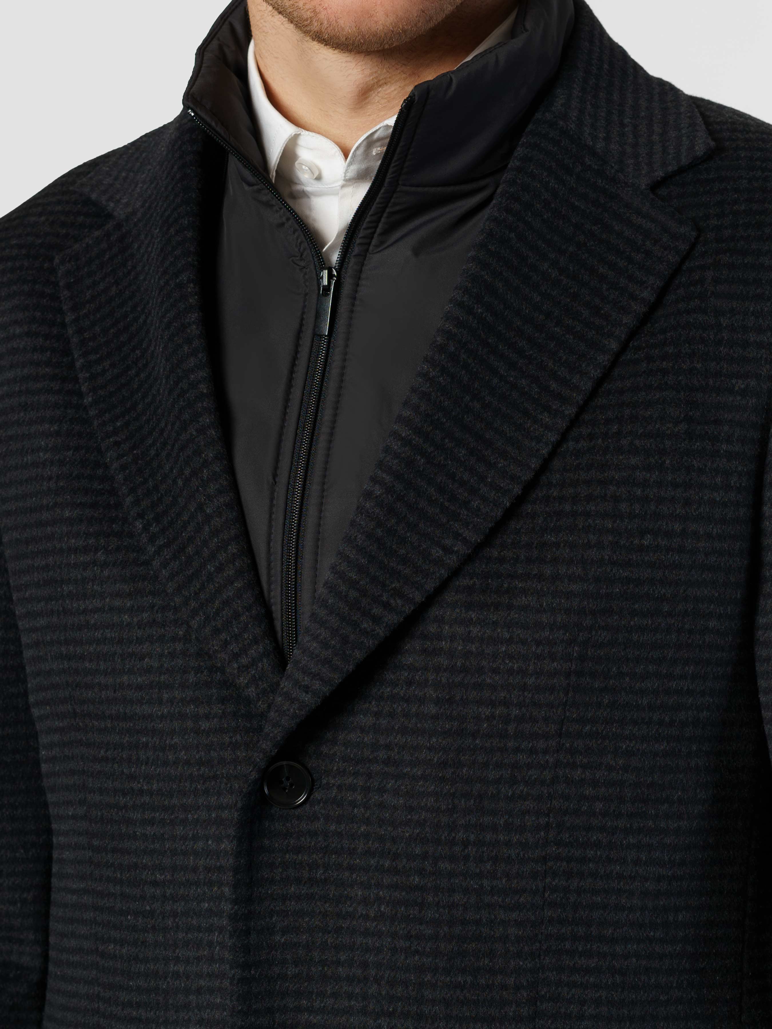 Wool Gray Mens Coat CA1M07.12.12