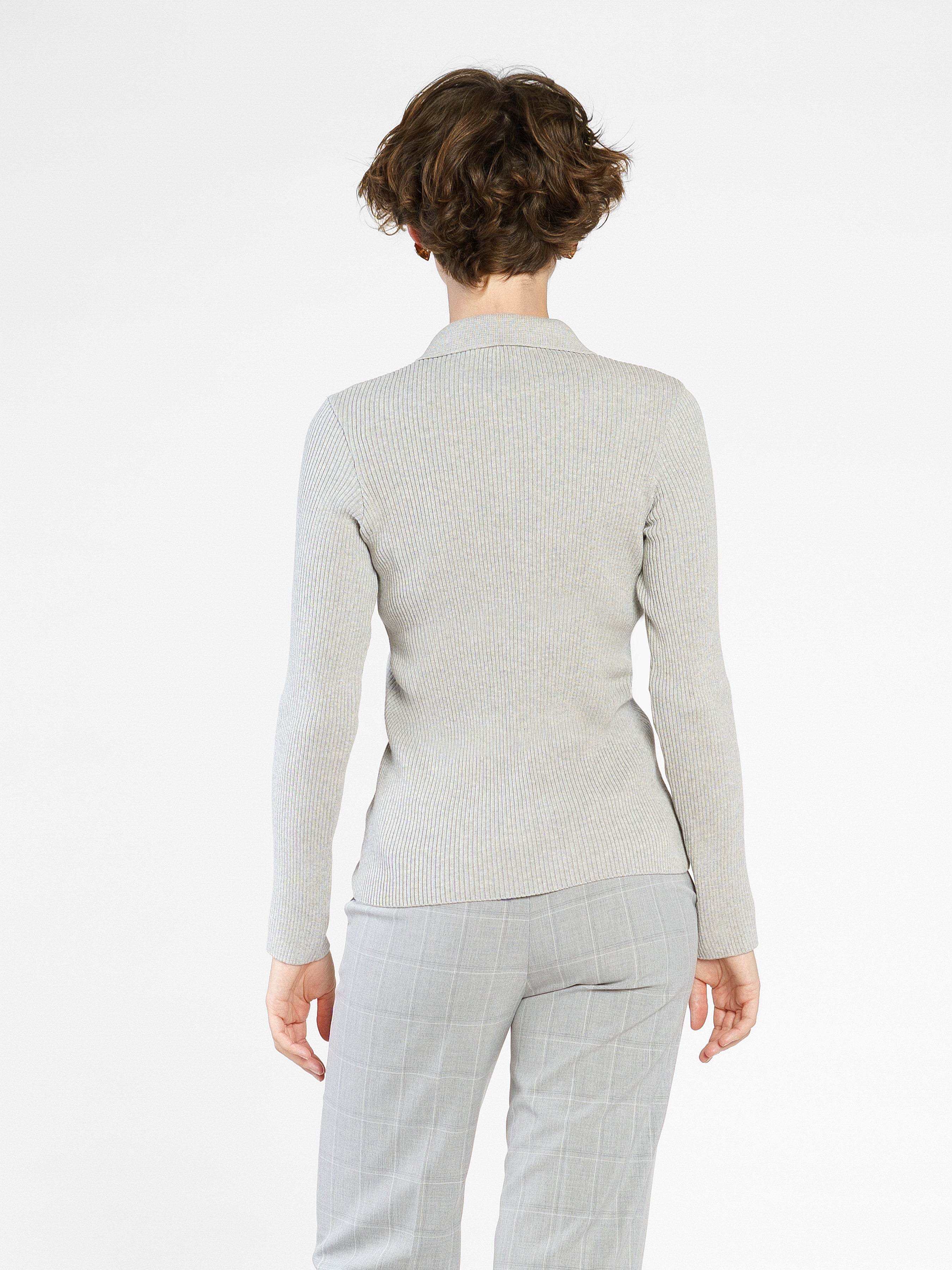 Women's Gray Polo Shirt CA1W10.03.11