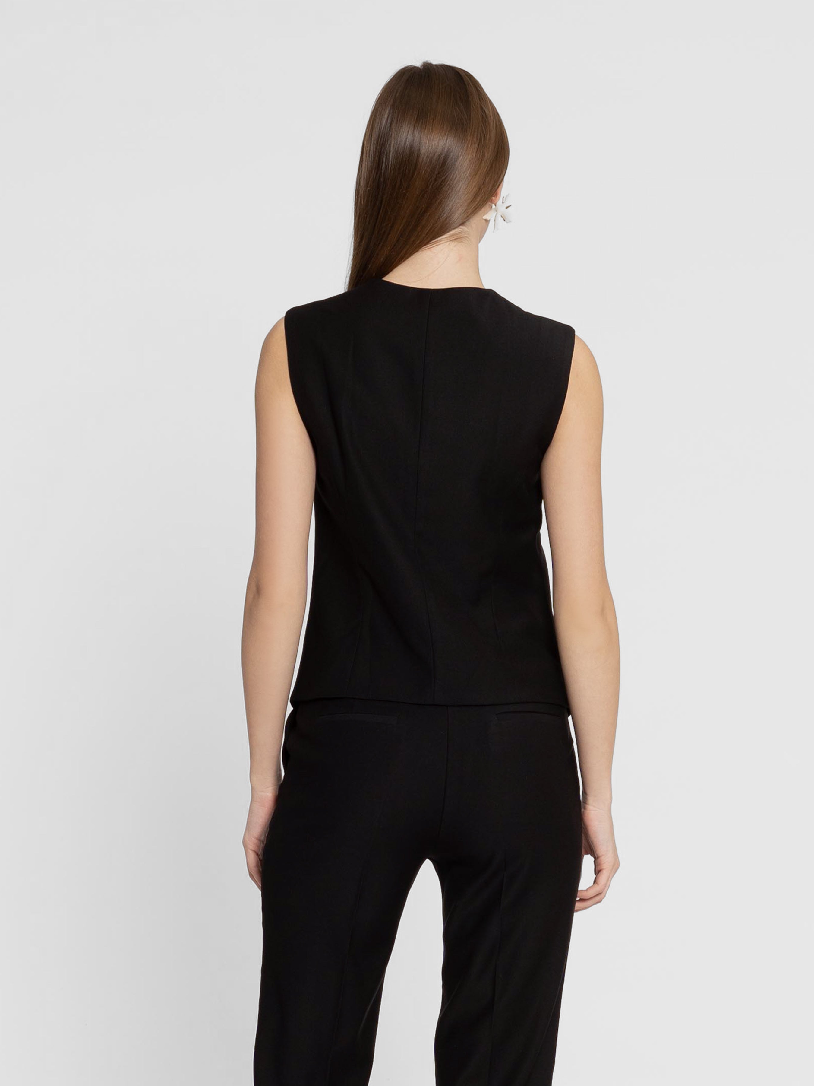 Women's Black Waistcoat CA1W20.07.02