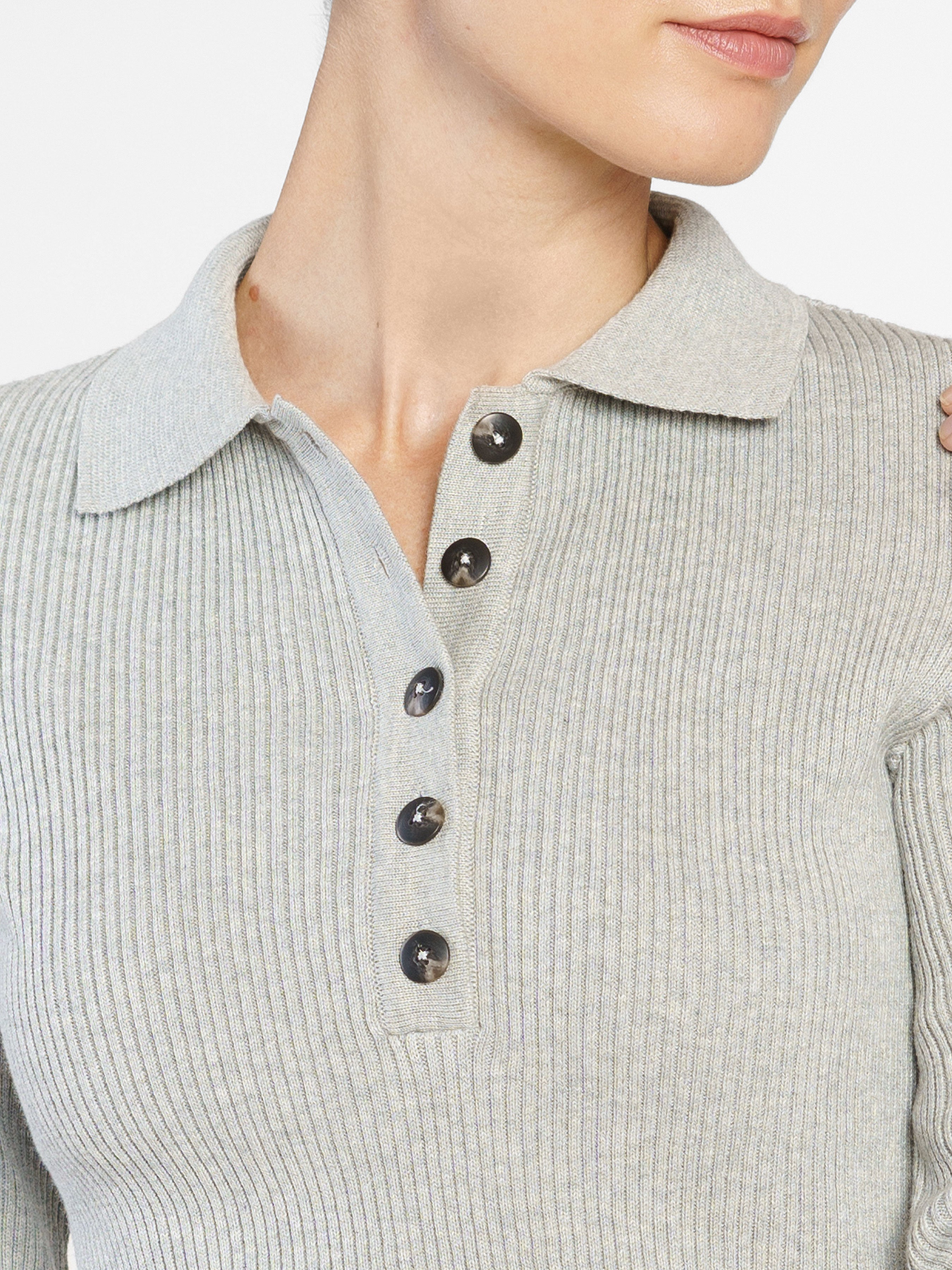 Women's Gray Polo Shirt CA1W10.03.11