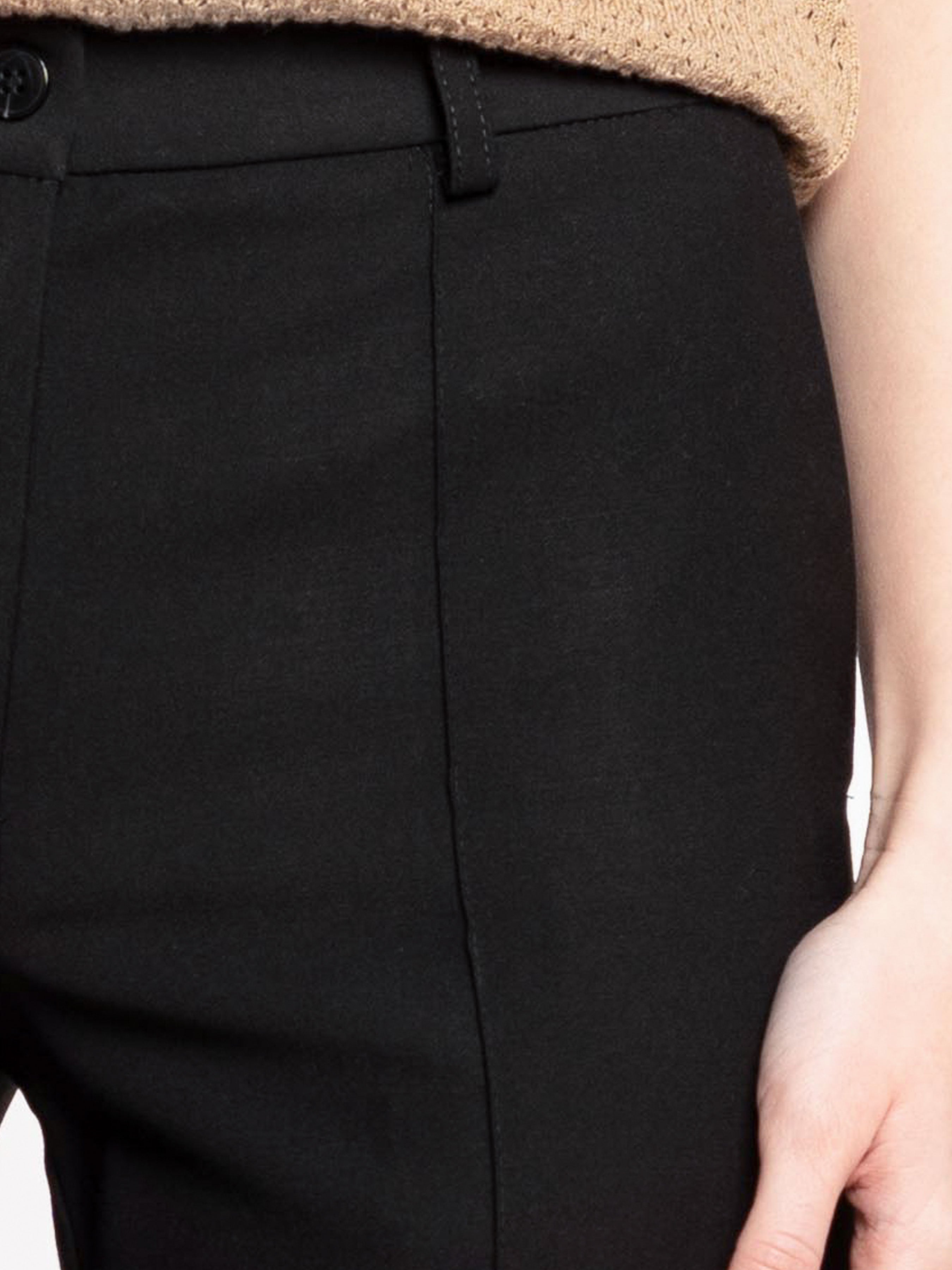 Women's Black Flare Pants CA1W01.01.02