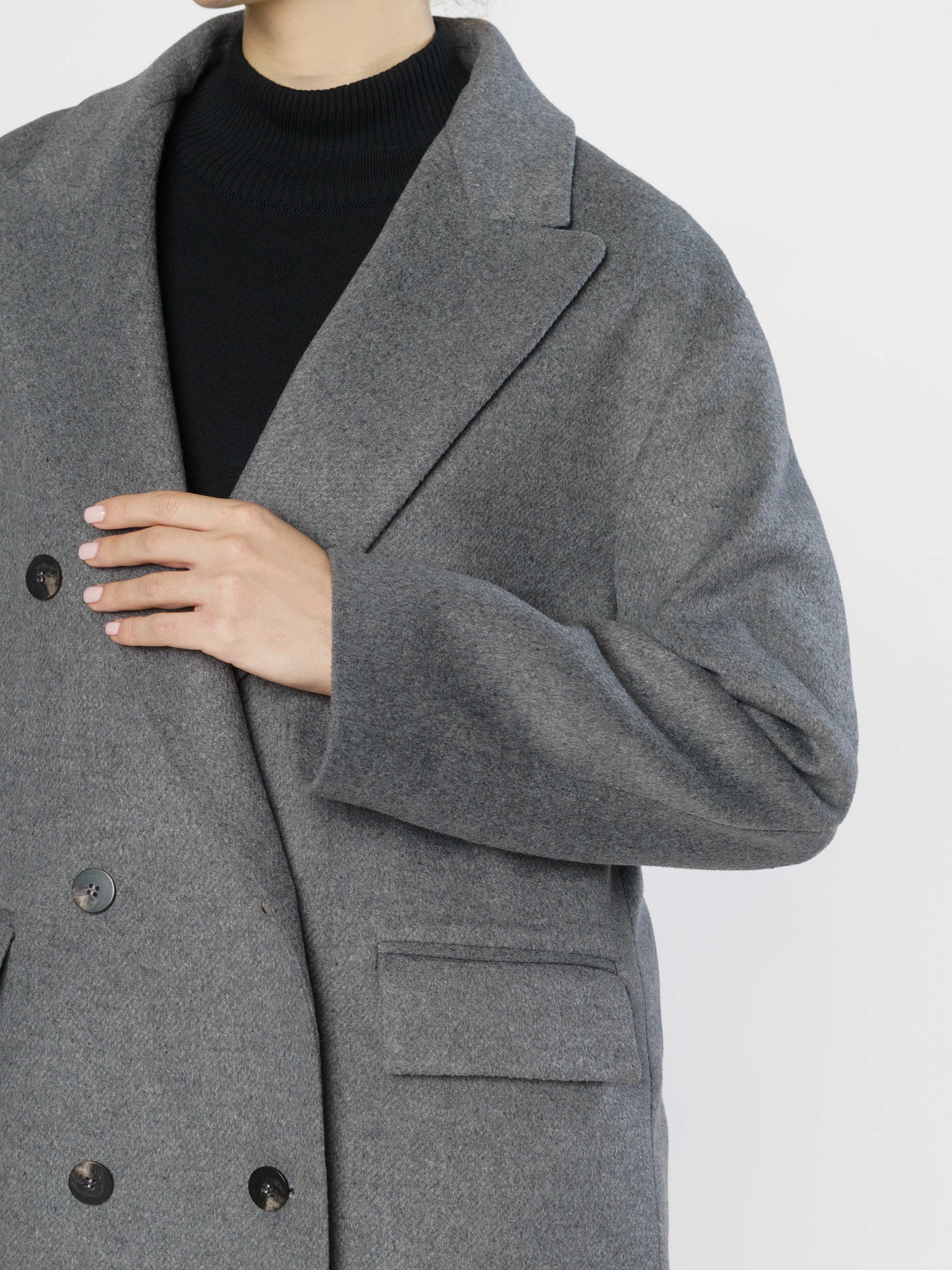 Women's Gray Double Breasted CA1W07.04.12