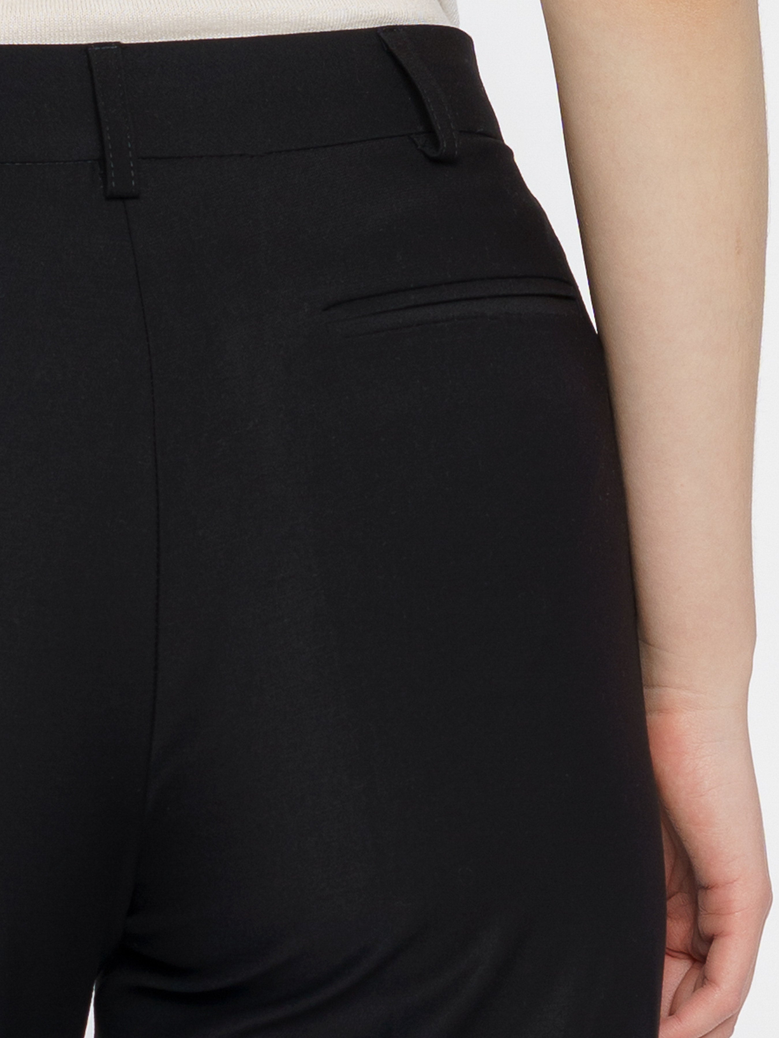 Women's Black Flare Pants CA1W01.01.02