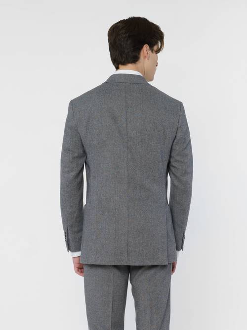 Mens Gray Wool Jacket