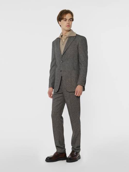 Mens Gray Tweed Jacket CA1M02.31.12