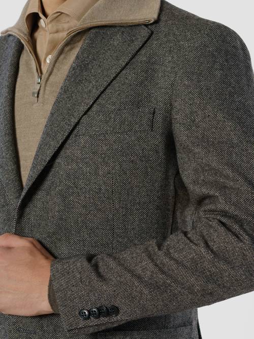 Mens Gray Tweed Jacket CA1M02.31.12