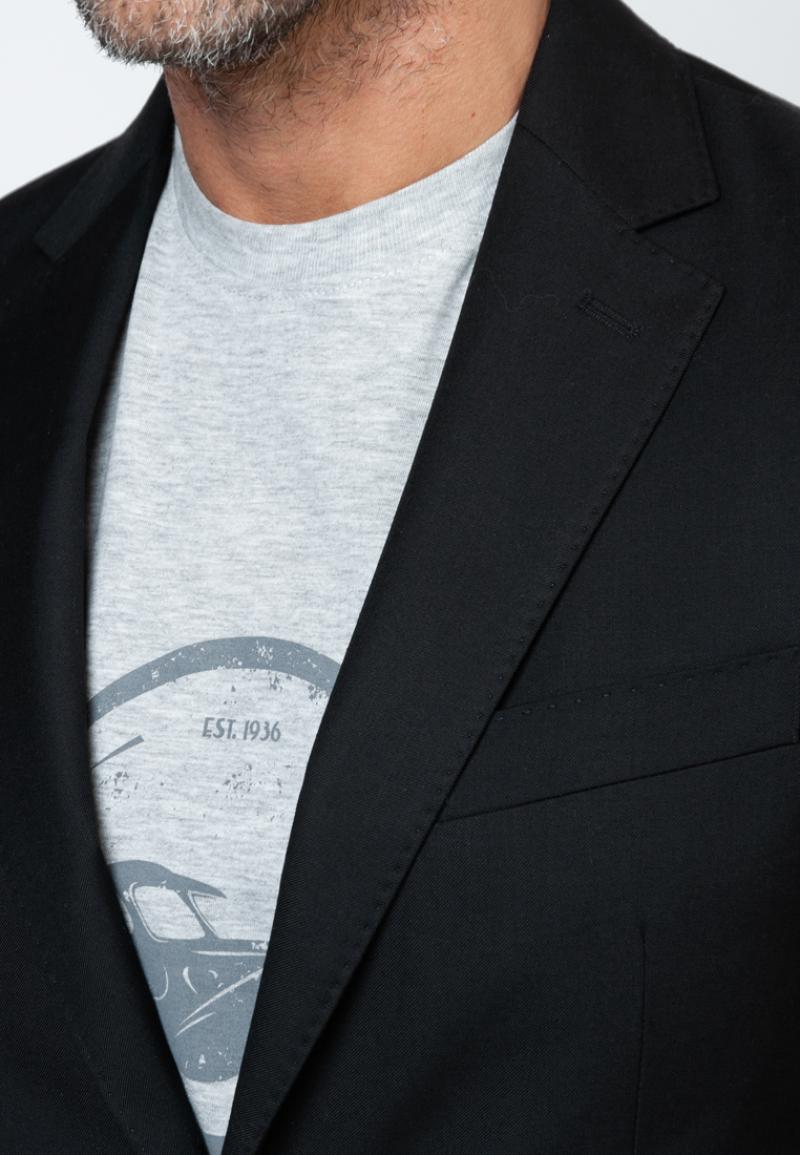 Men's Black Blazer Jacket CA1MB02.01.02