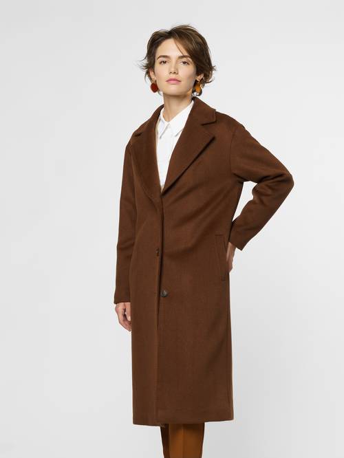 Women's Brown Wool Coat