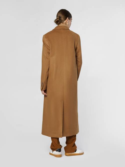 Beige Wool Women's Coat