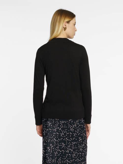 Women's Black Cardigan Sweater