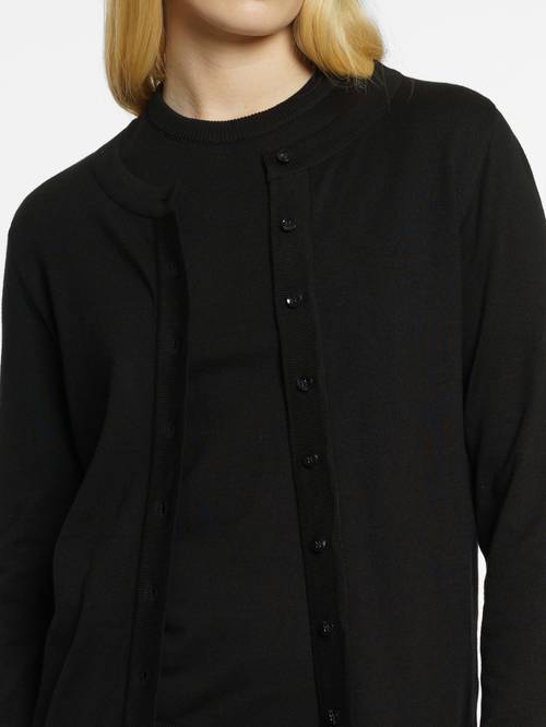 Women's Black Cardigan Sweater