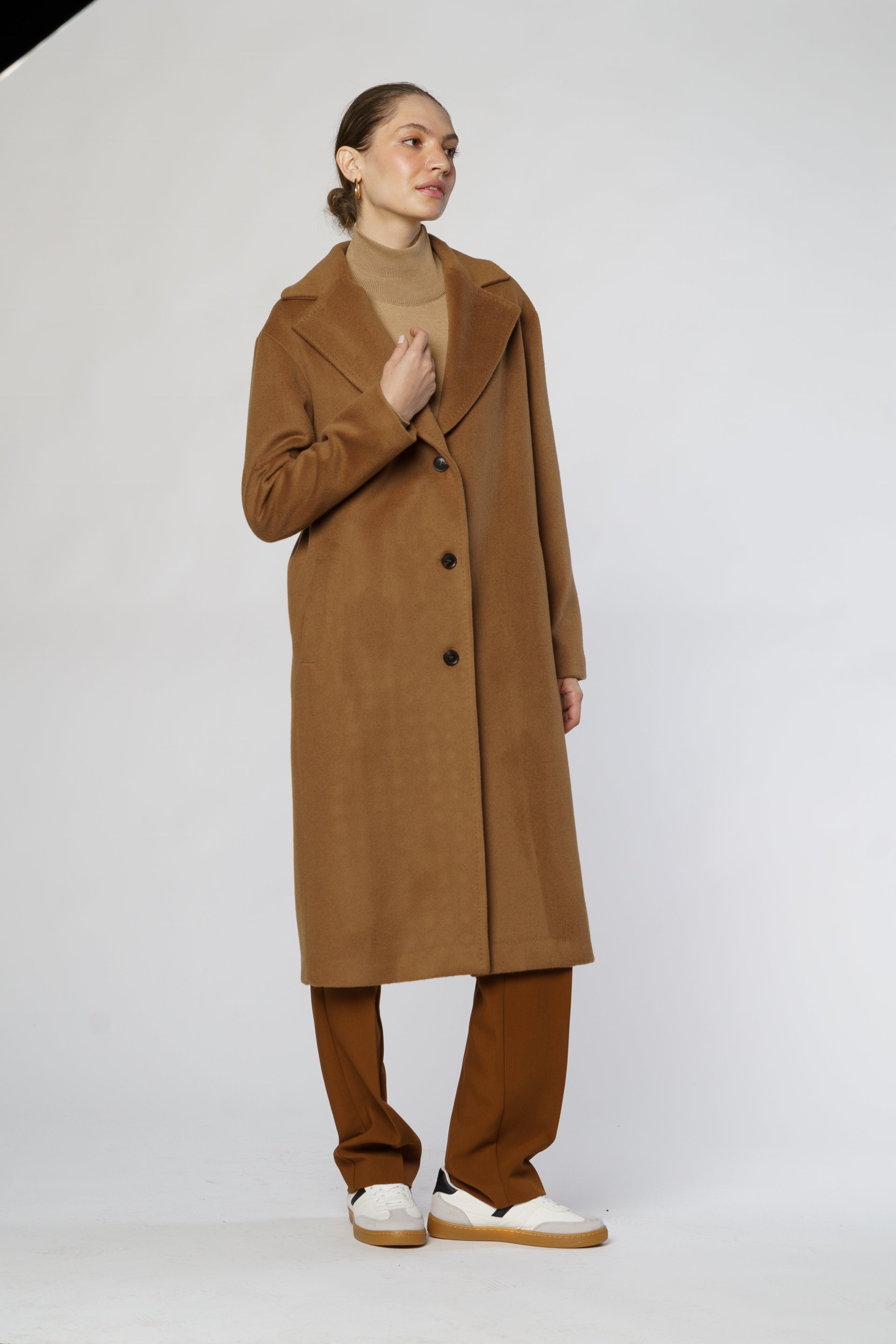 Women's Beige Coat CA1W07.07.16