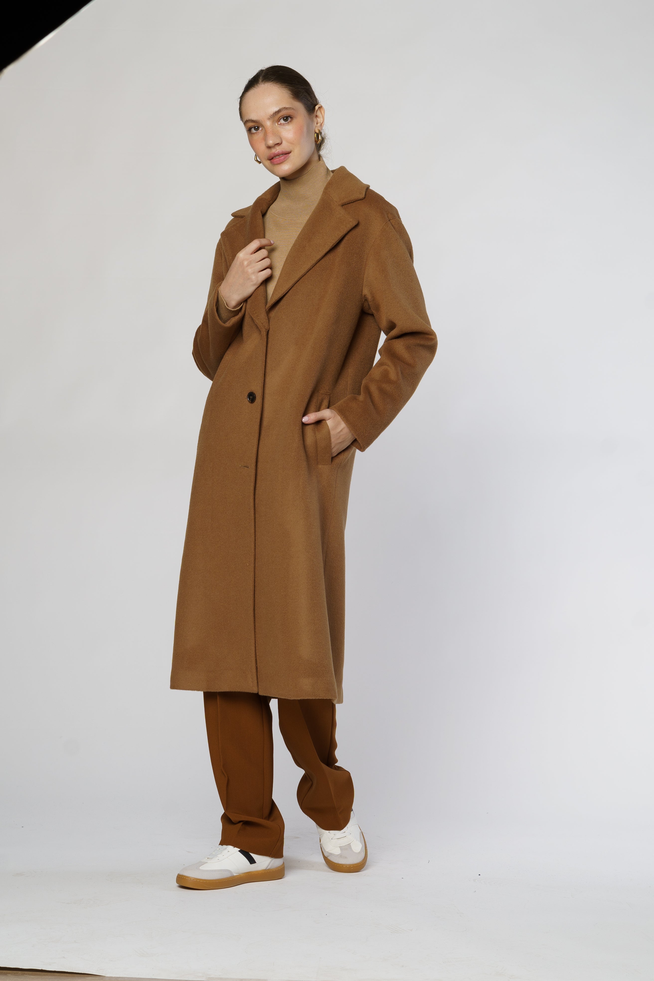 Women's Beige Coat CA1W07.07.16