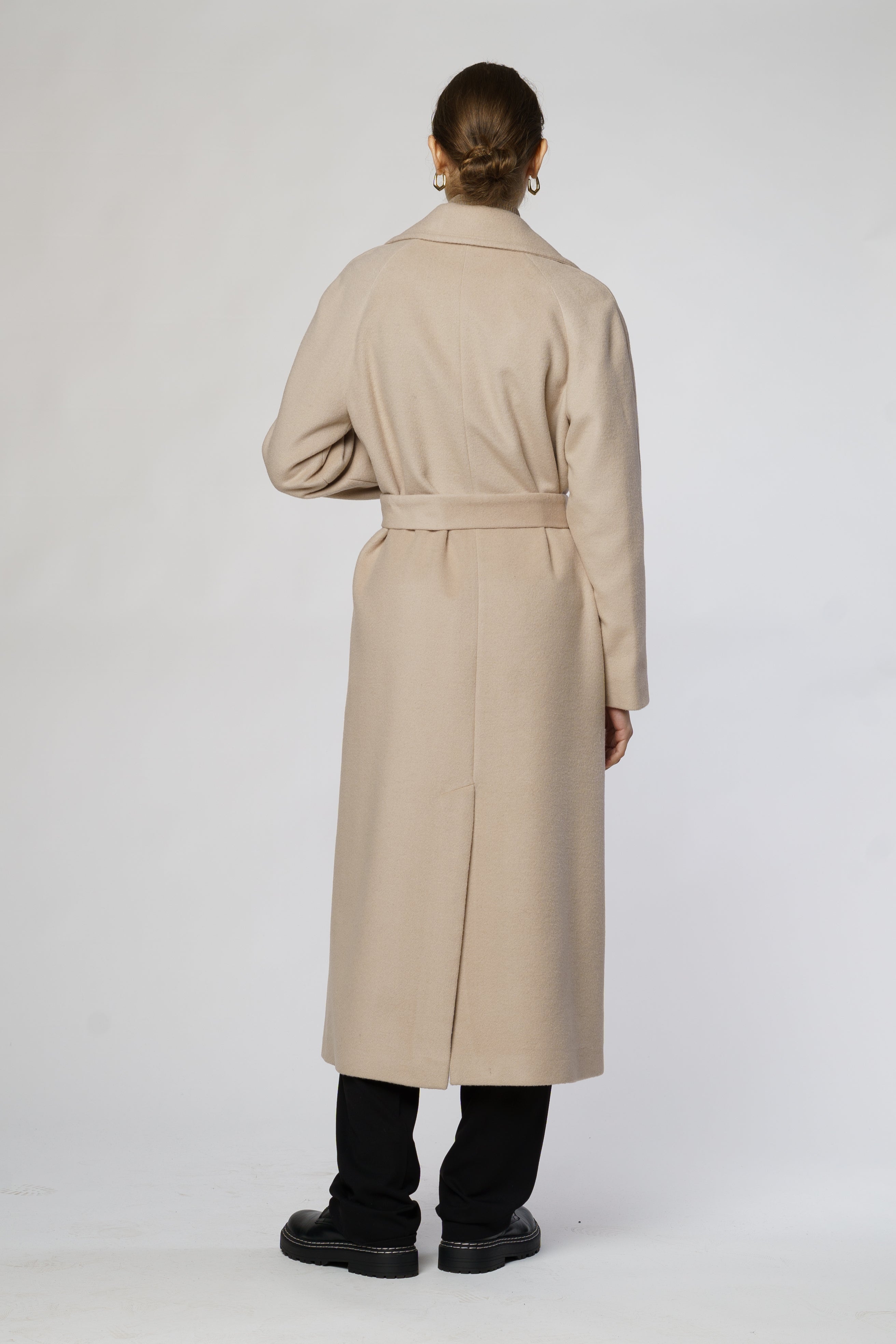 Beige Wool Coat CA1W07.01.16