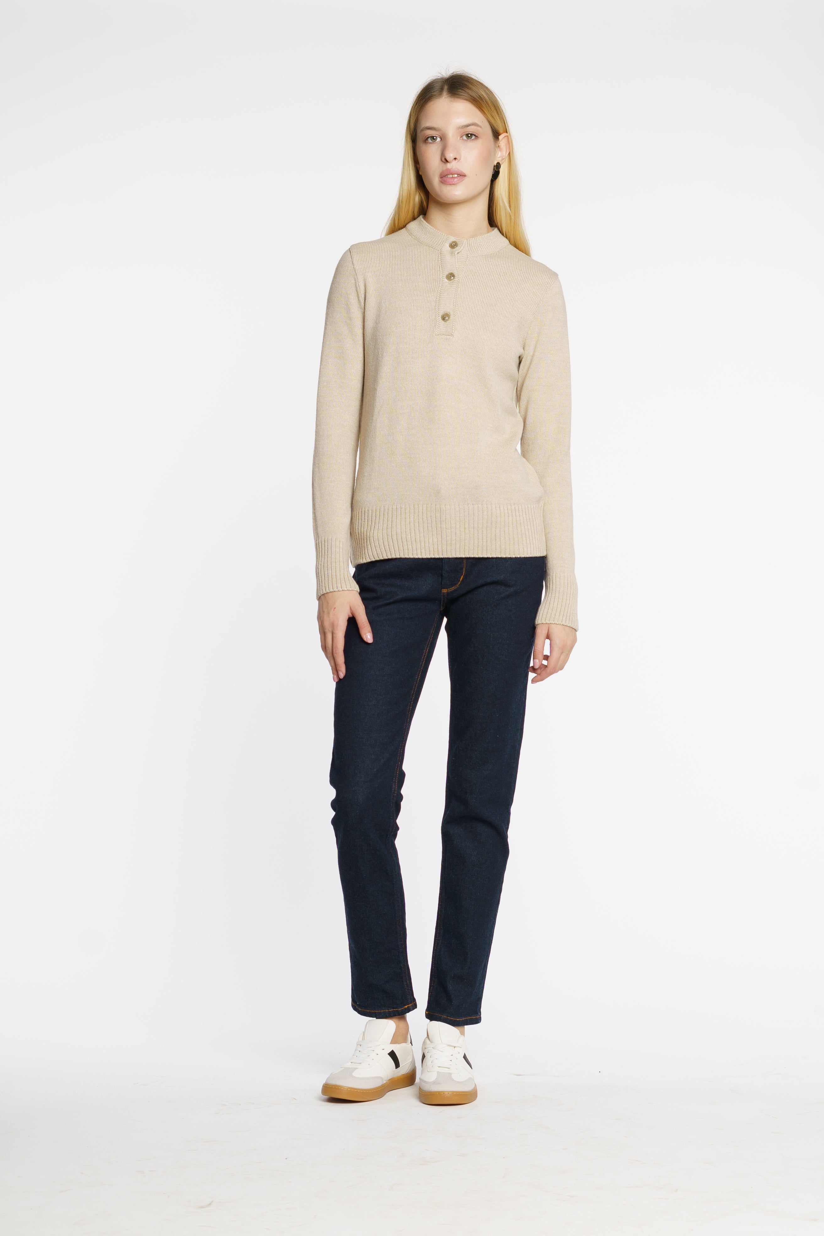 Beige Polo Jumper CA1W10.31.16