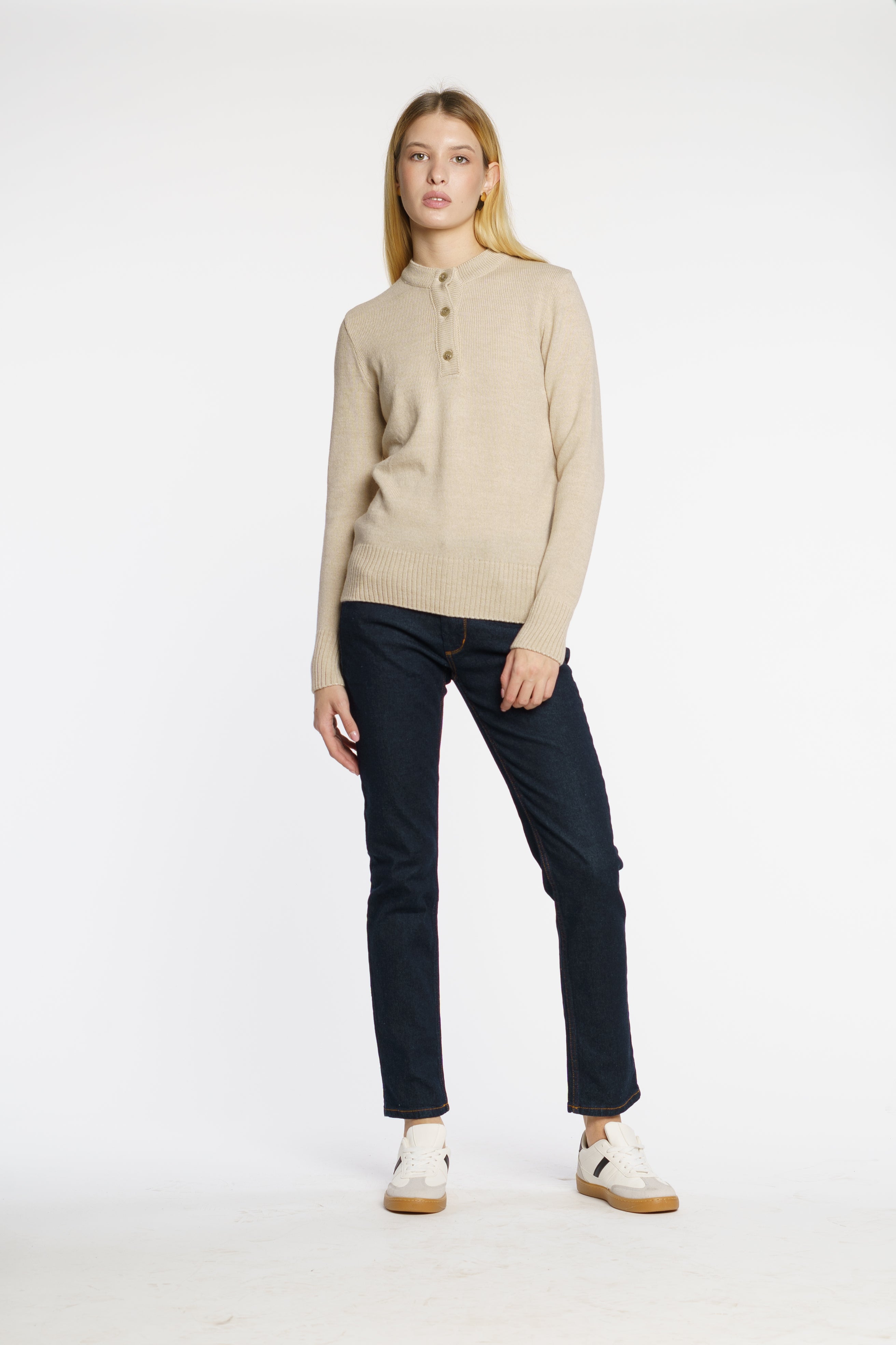 Beige Polo Jumper CA1W10.31.16