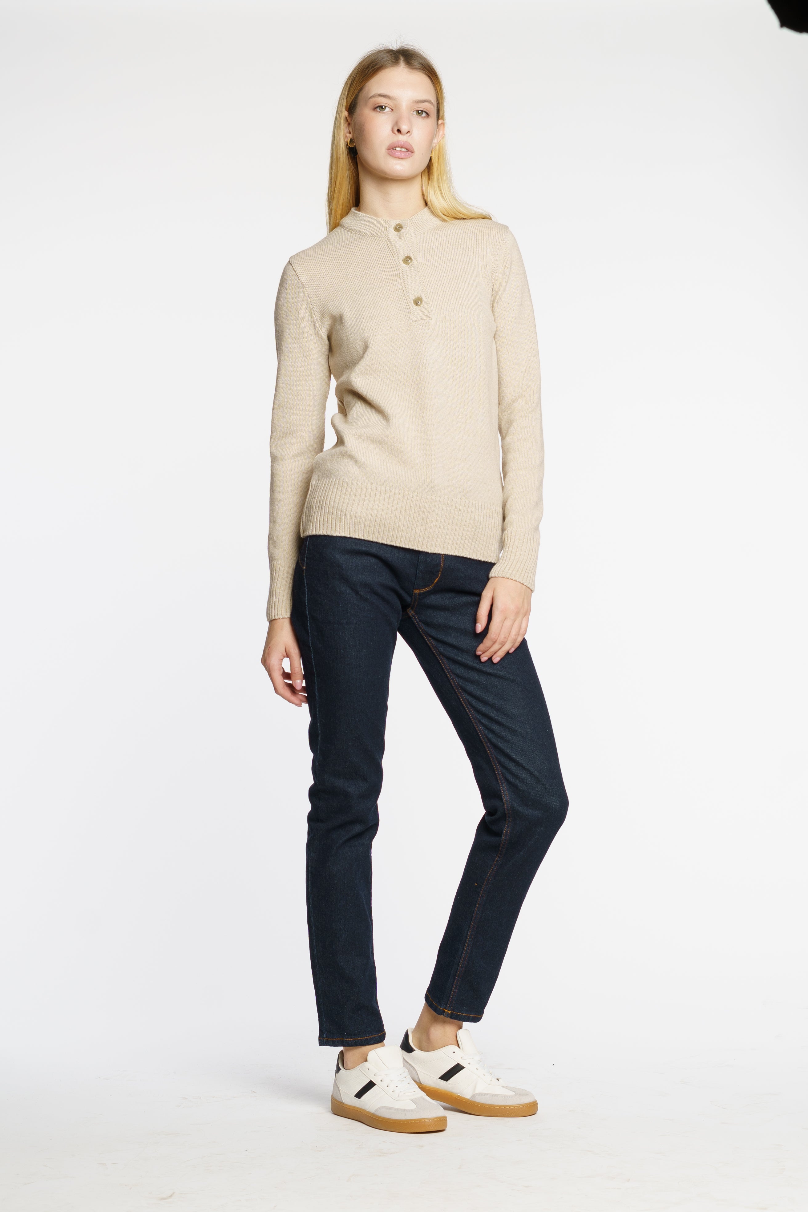 Beige Polo Jumper CA1W10.31.16