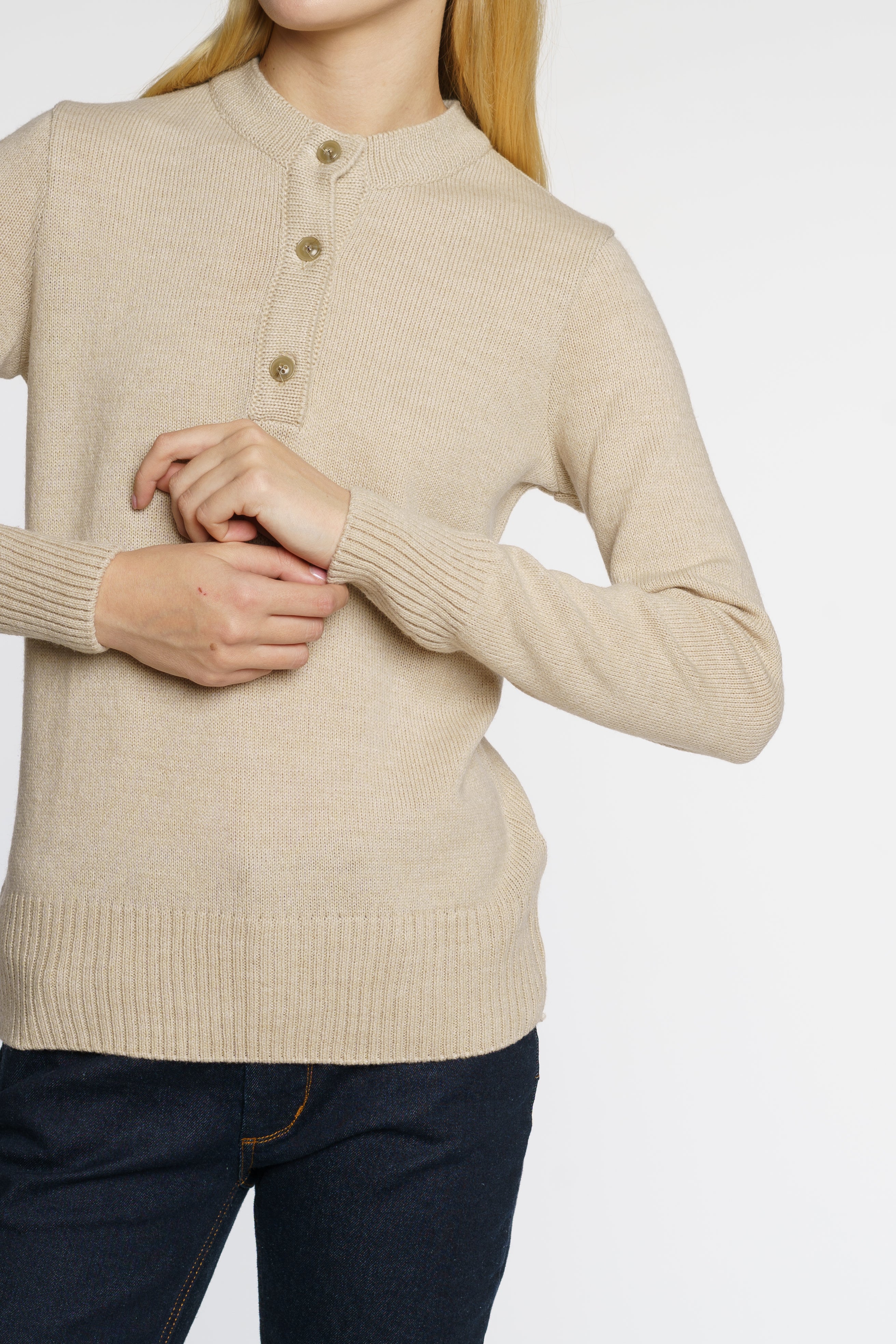 Beige Polo Jumper CA1W10.31.16