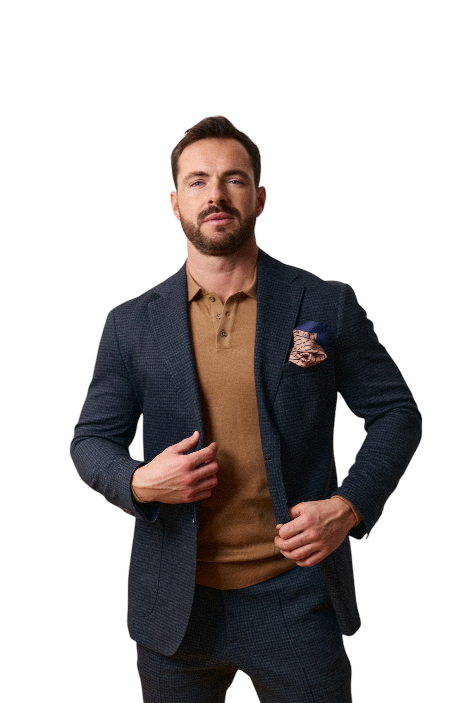 Men's Gray Knitted Jacket CA1M02.23.15