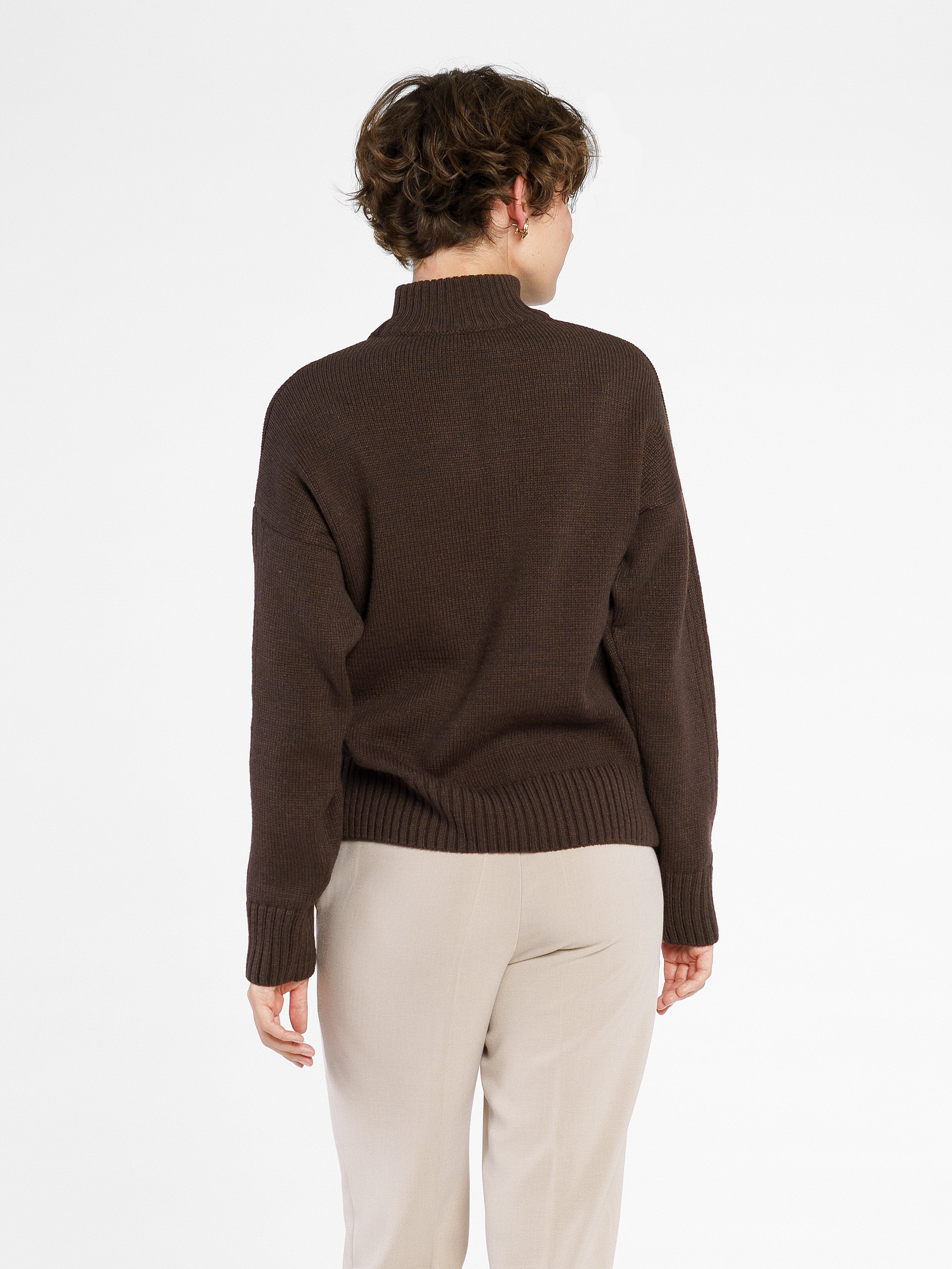 Women's Brown Sweater CA1W10.15.38