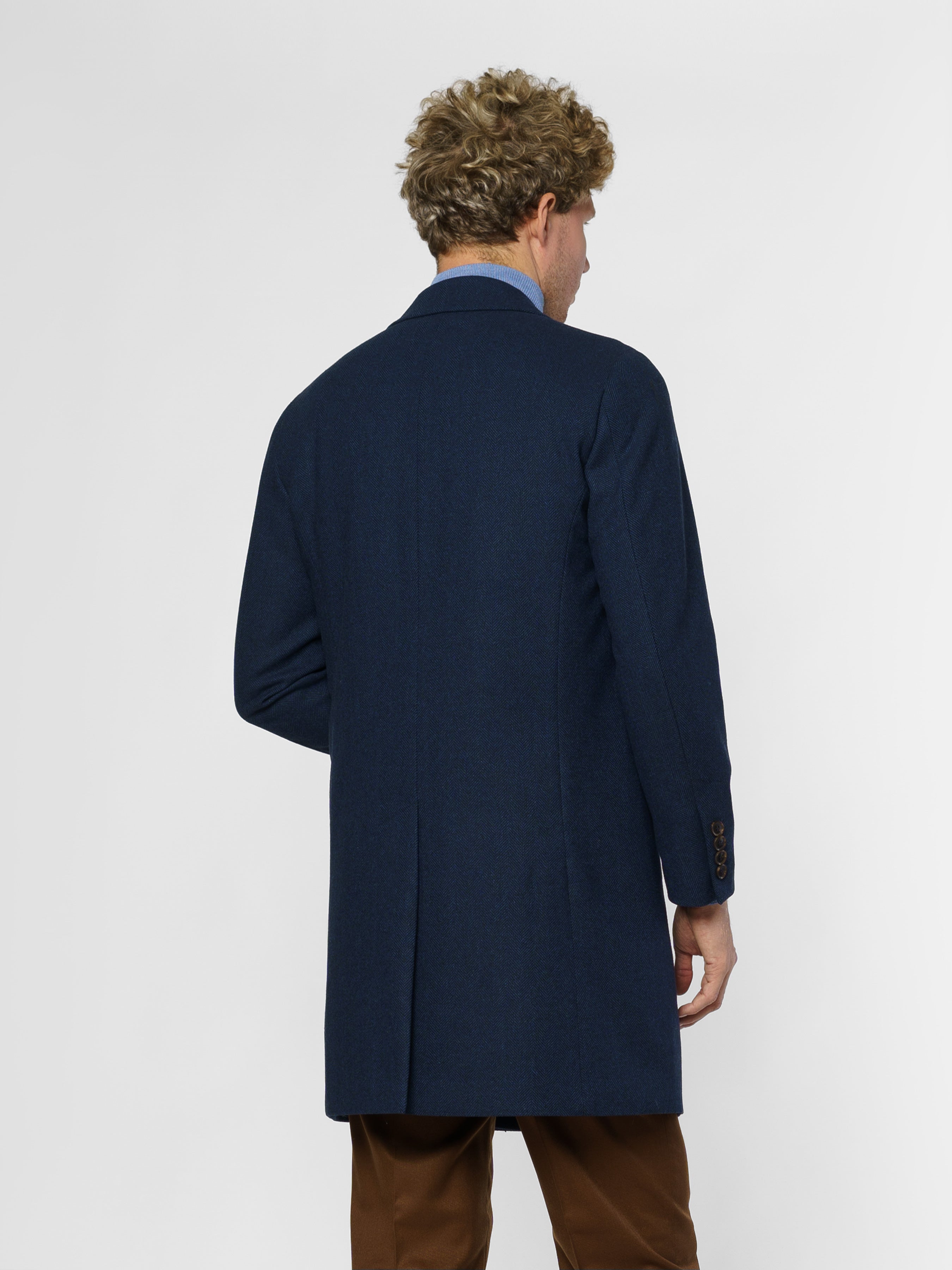 Men's Wool Herringbone Coat CA1M07.04.06
