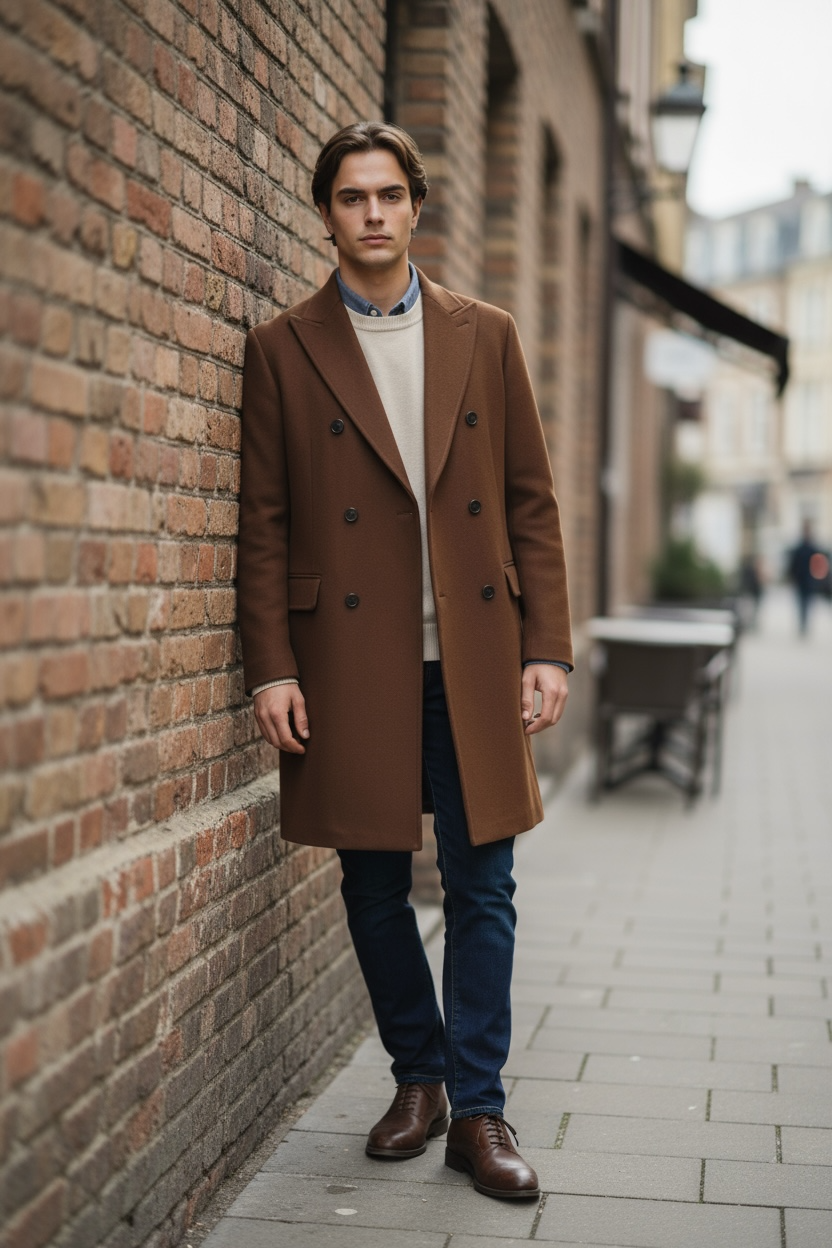 Brown Mens Coat CA1M07.03.38