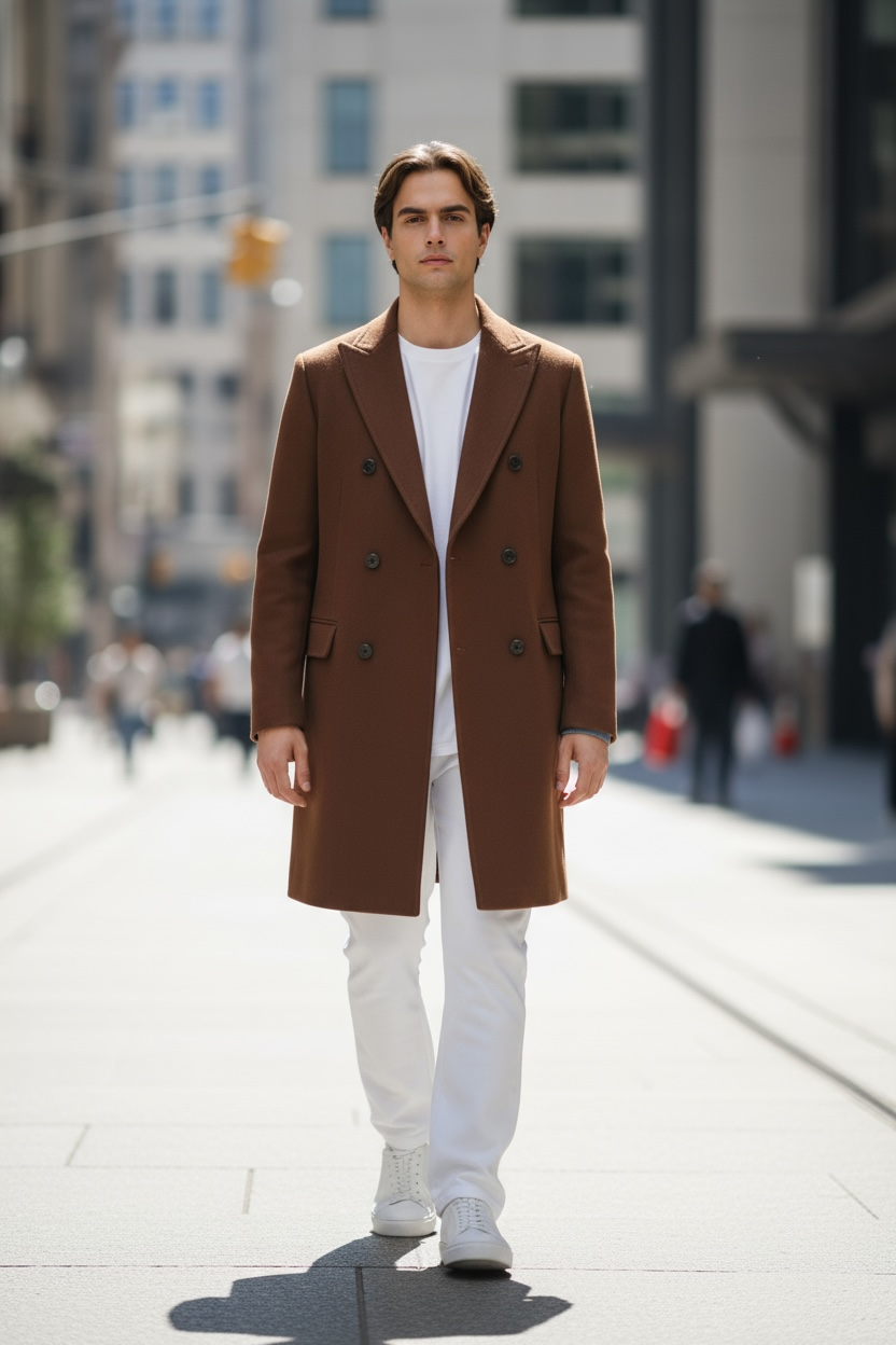 Brown Mens Coat CA1M07.03.38