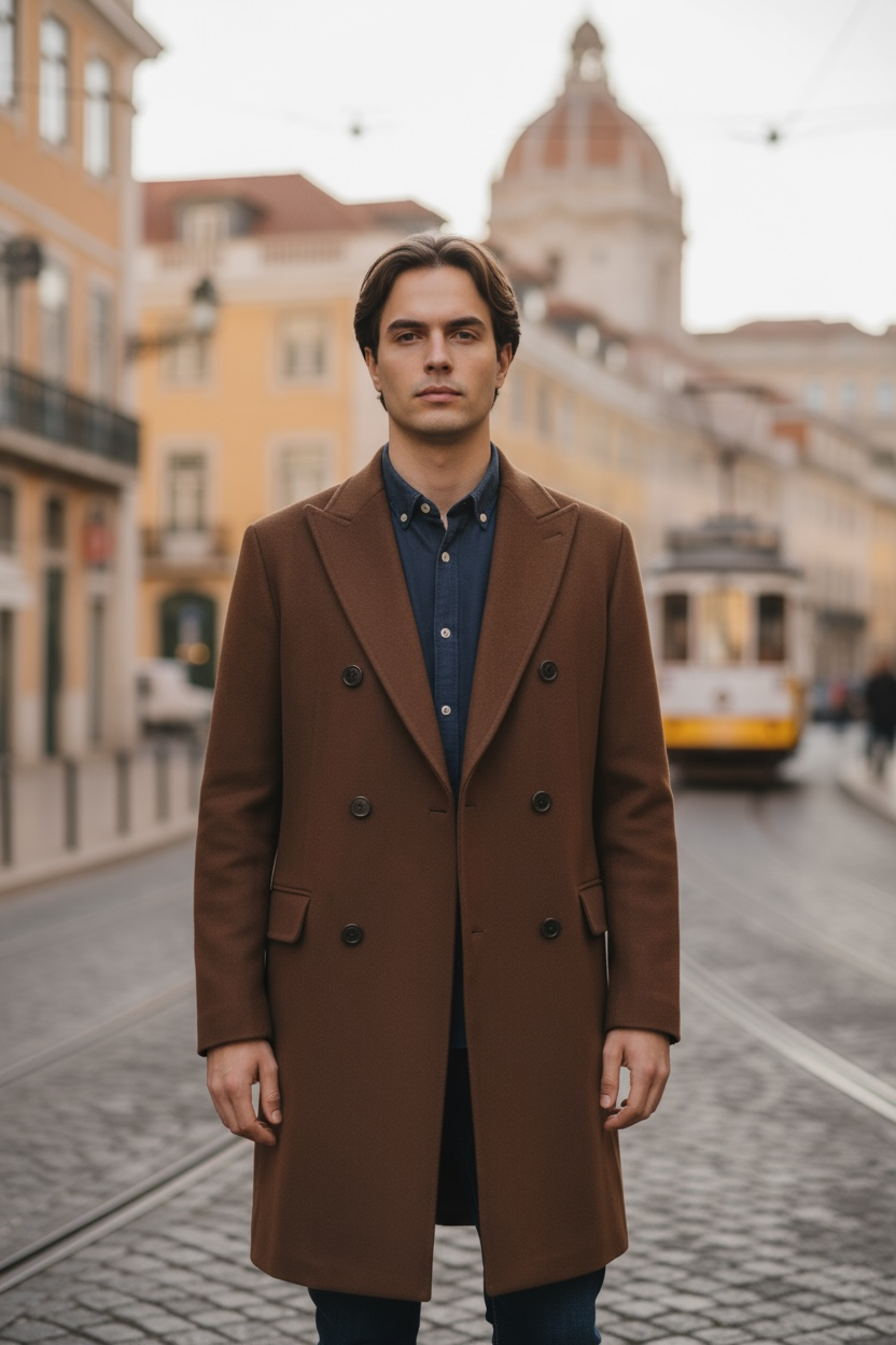 Brown Mens Coat CA1M07.03.38